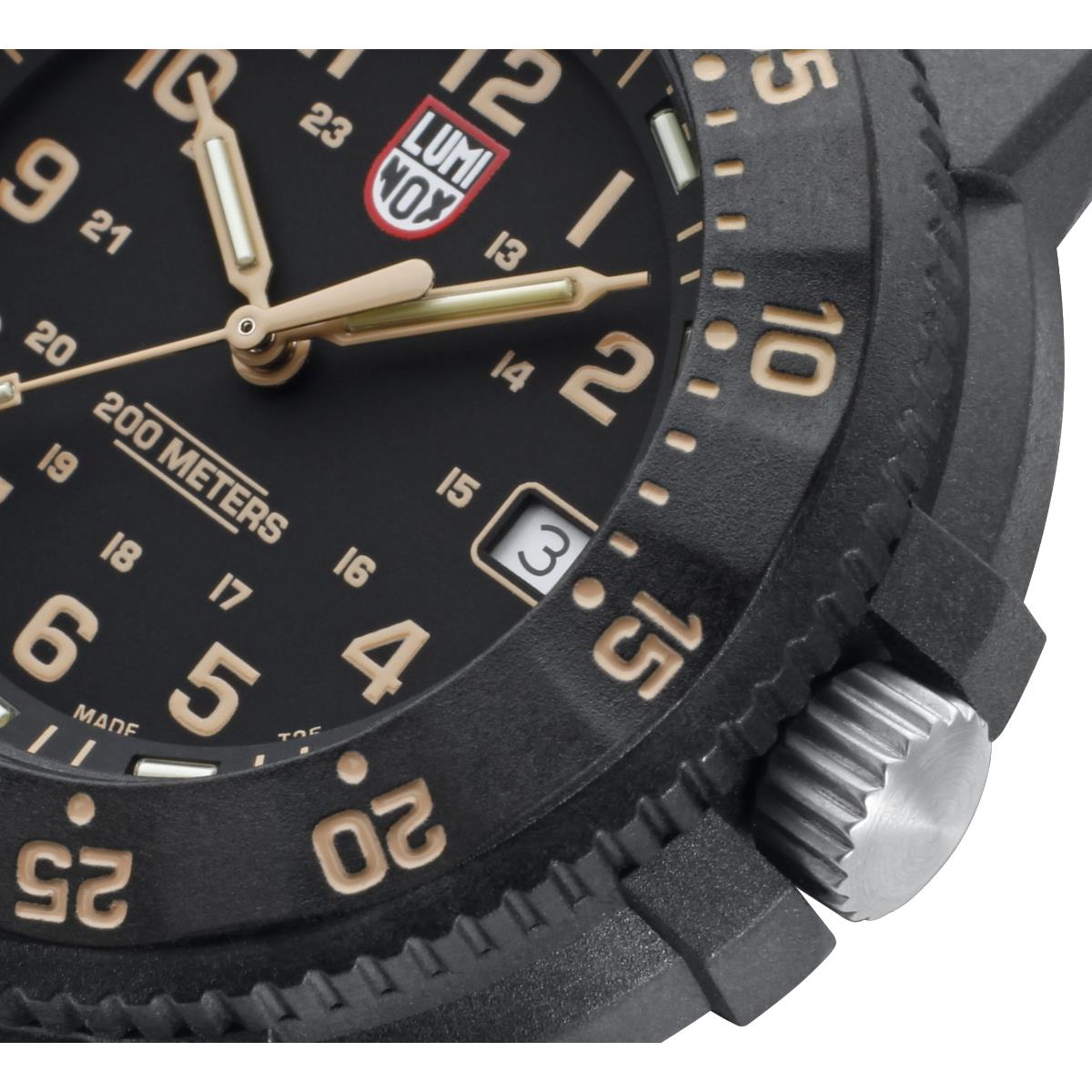 Luminox Original Navy Seal 3000 Series Black Dial Rubber Strap Men's Watch XS.3001.EVO.OR.S