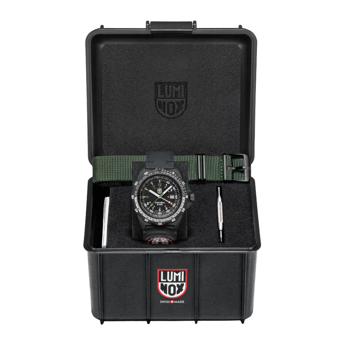 Luminox Recon Nav Spec Quartz Black Dial Rubber Strap Men's Watch XL.8837.SET