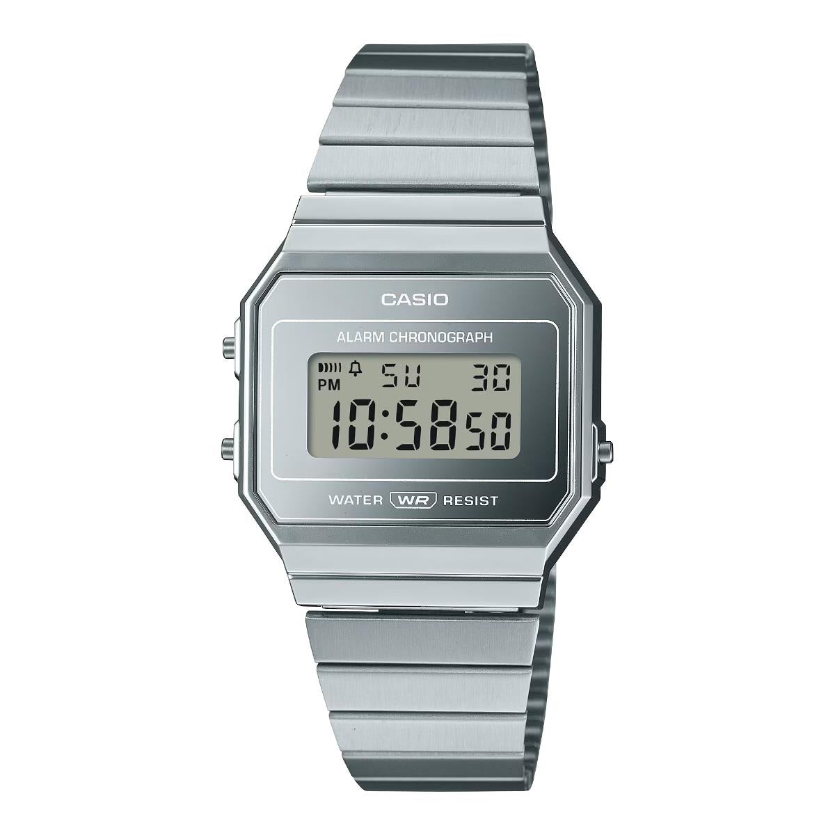 Casio Vintage Quartz Digital Steel Strap Unisex Watch A700WEV-7AEF