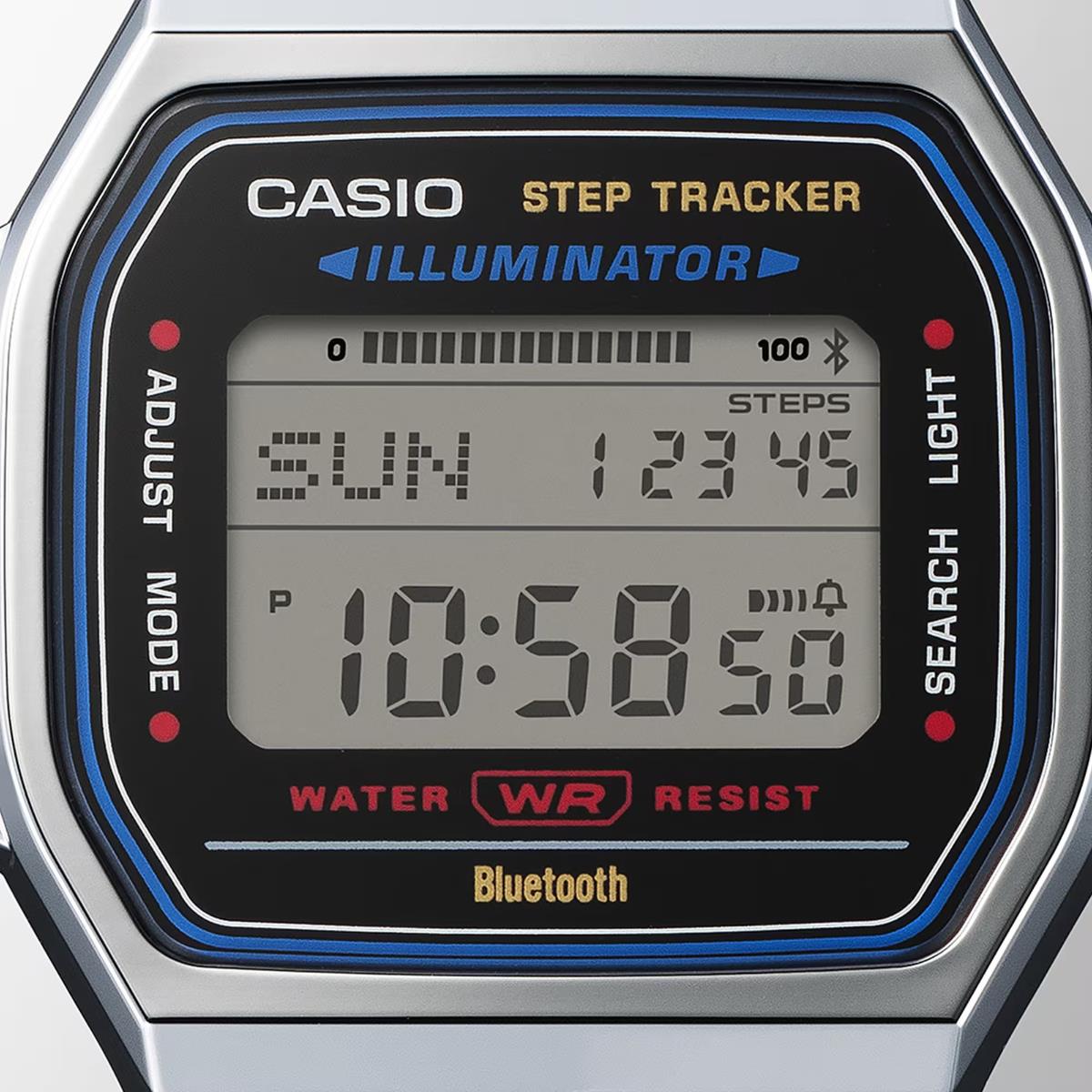 Casio Vintage Quartz Digital Steel Strap Watch ABL-100WE-1AEF