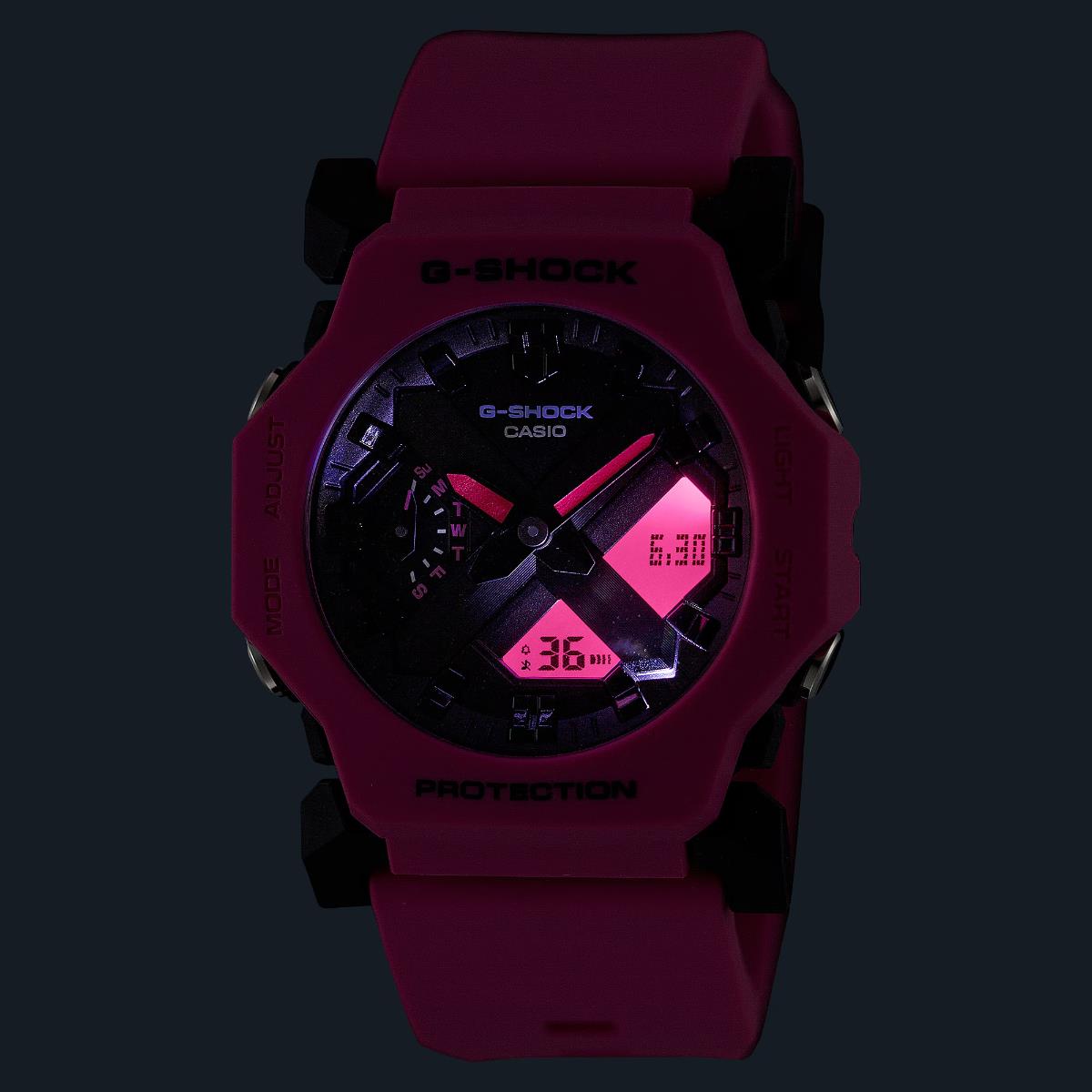 Casio G-Shock Classic Digi-Analogue Black Dial Resin Strap Watch GA-2300-4AER