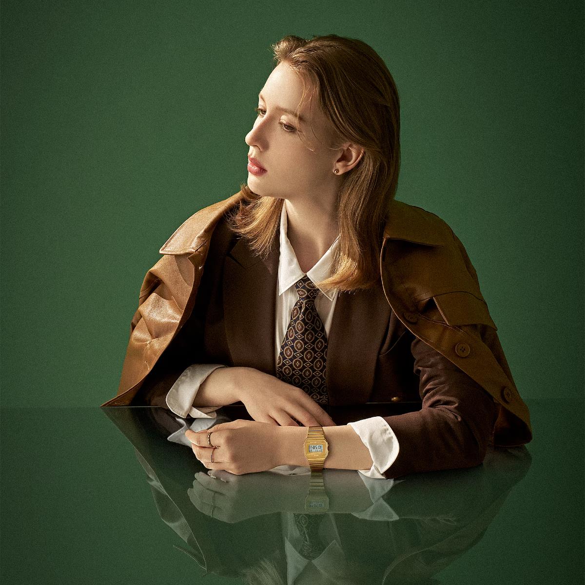 Casio Vintage Iconic Quartz Gold Digital Steel Strap Unisex Watch A700WEVG-9AEF