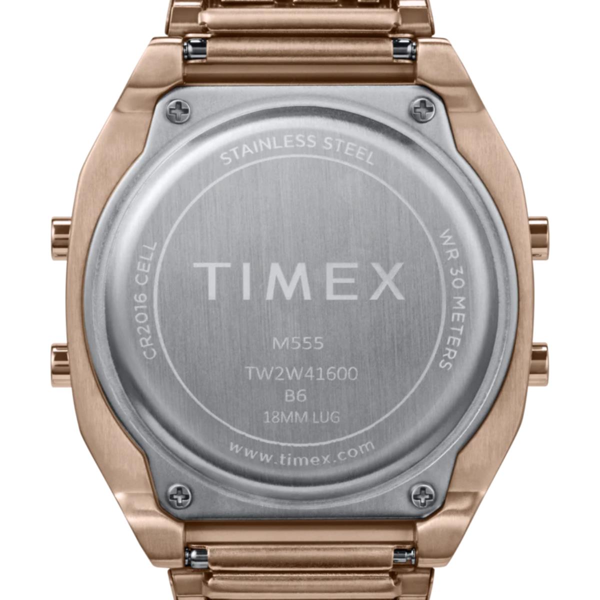 Timex T80 Quartz Digital Steel Strap Women's Watch TW2W41600