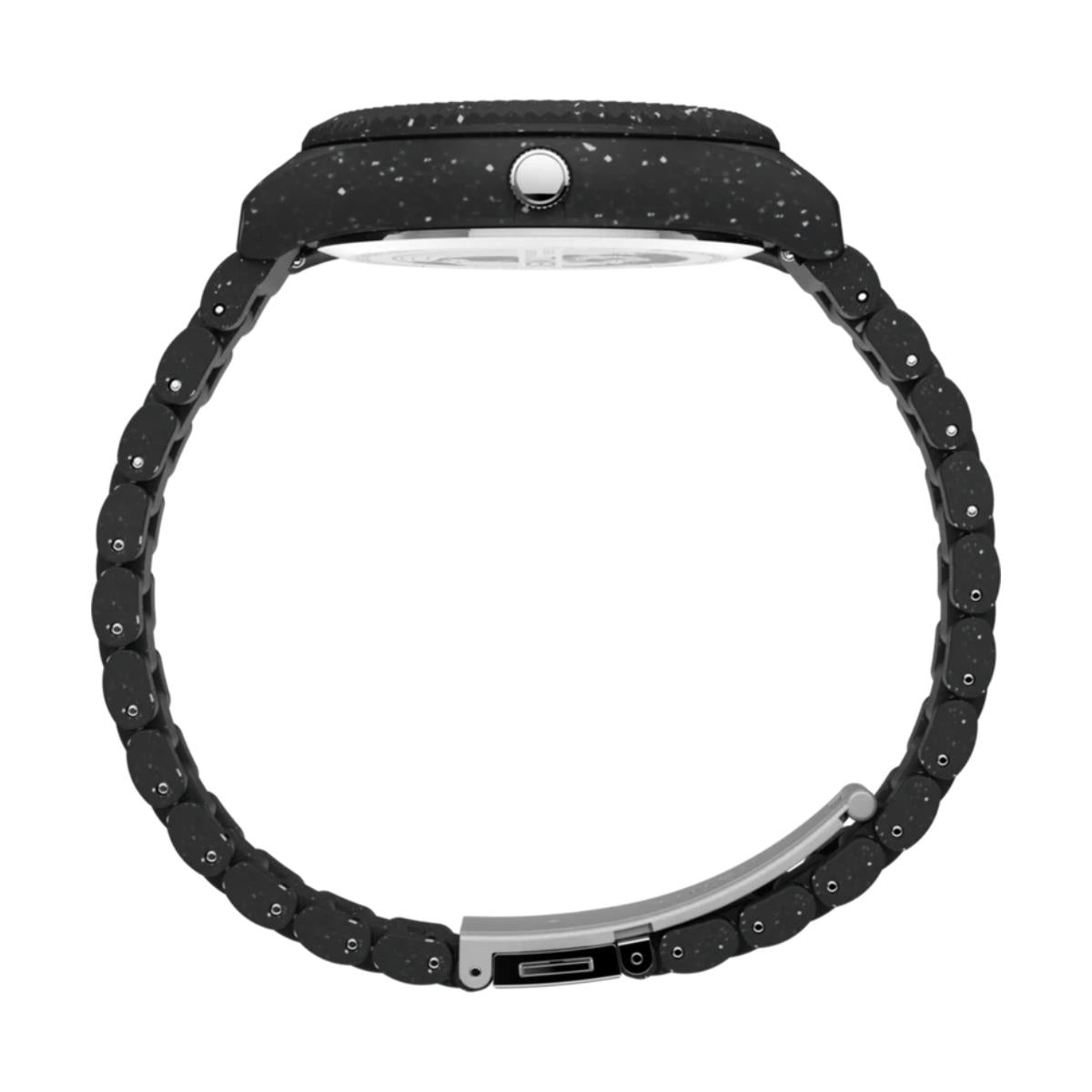 Timex Legacy Ocean Quartz Black Dial Recycled Plastic Strap Men's Watch TW2V77000