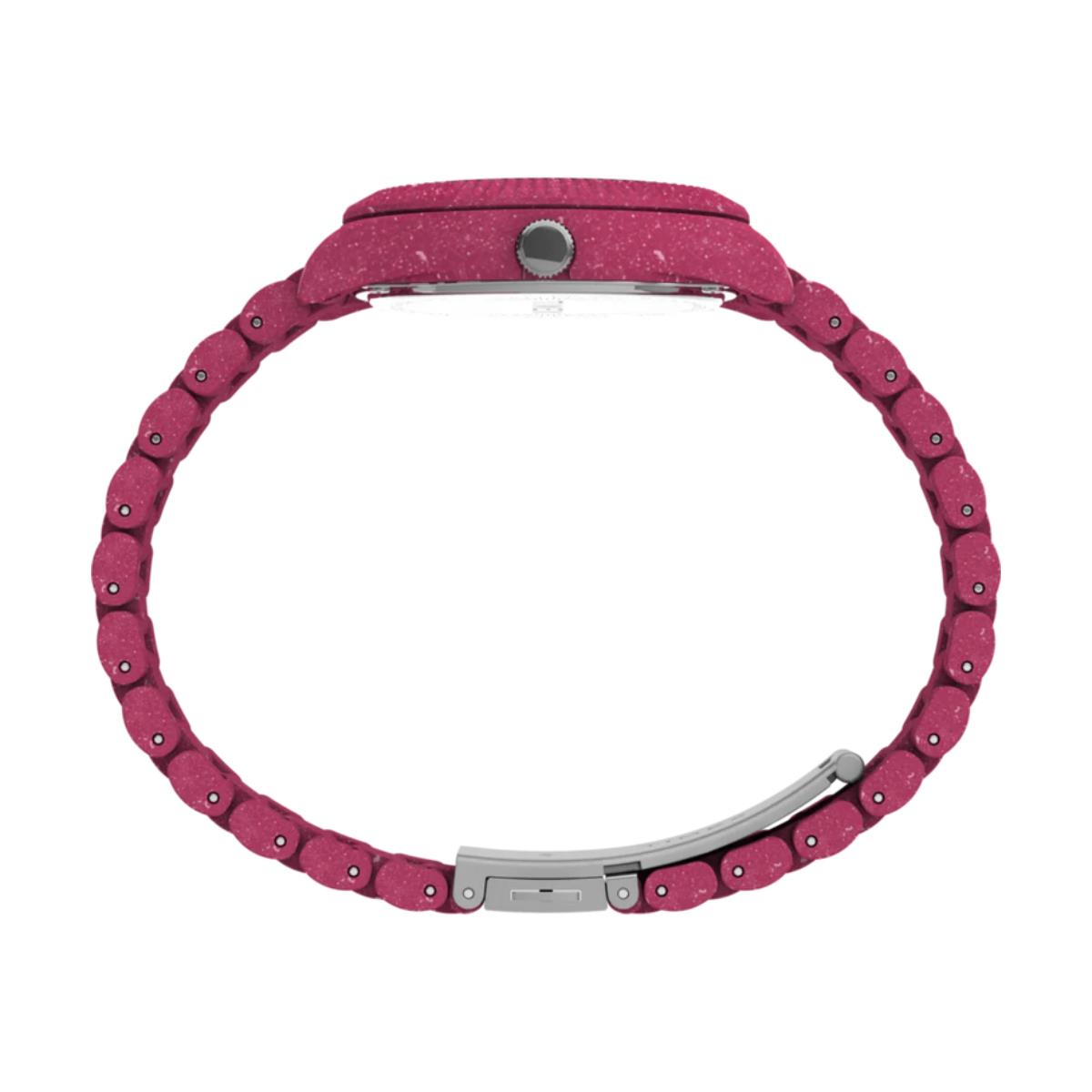 Timex Legacy Ocean Quartz Pink Dial Recycled Plastic Strap Women's Watch TW2V77200