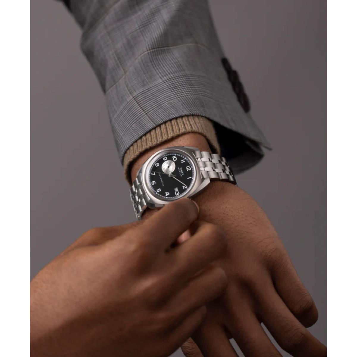 Timex Marlin Automatic Black Dial Steel Strap Men's Watch TW2W58800