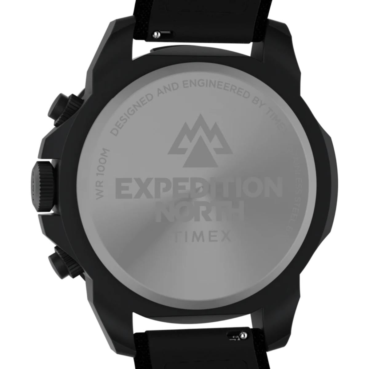 Timex Expedition Ridge Chronograph Black Dial Leather Strap Men's Watch TW2W16000