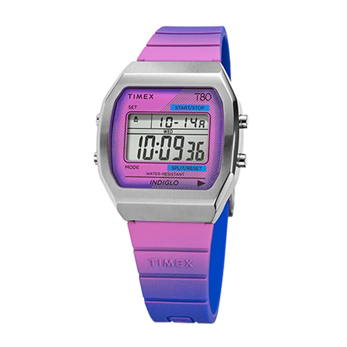 Timex T80 Quartz Digital Resin Strap Unisex Watch TW2V74600
