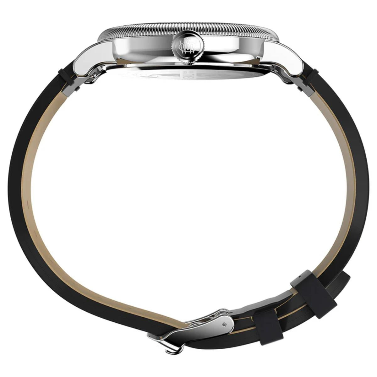 Timex Waterbury Standard Quartz Black Dial Leather Strap Men's Watch TW2W20200