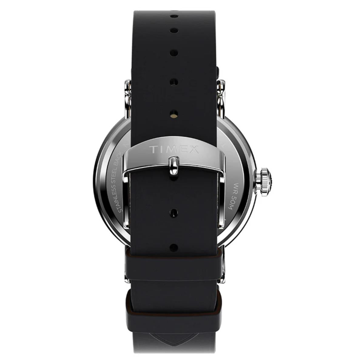 Timex Waterbury Standard Quartz Black Dial Leather Strap Men's Watch TW2W20200