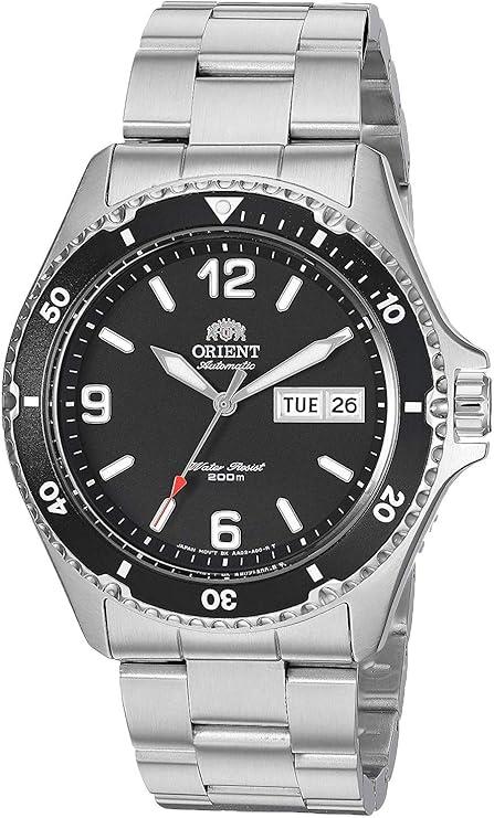 Orient Mako II Automatic Black Dial Steel Bracelet Men's Watch TAA02001B9