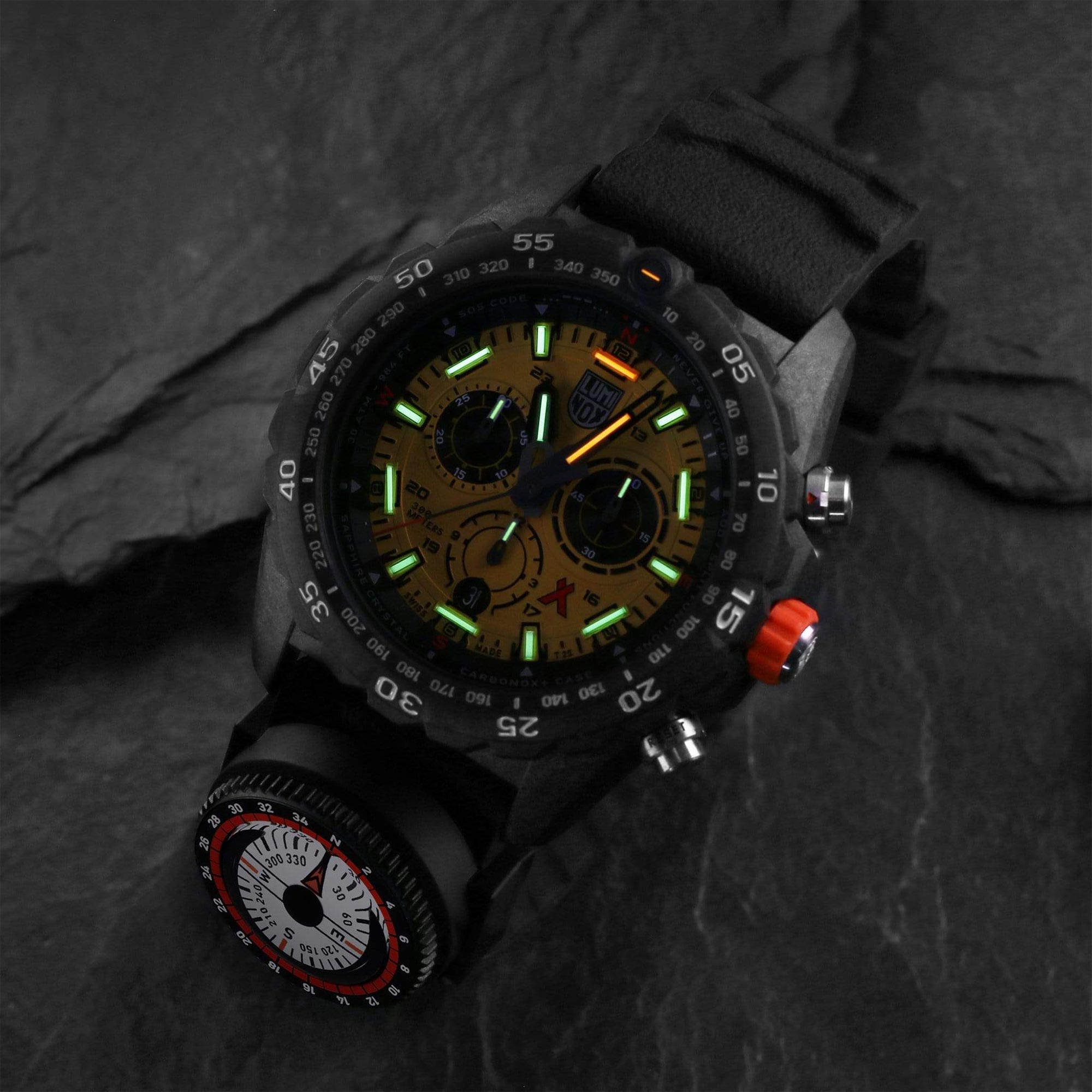 Luminox Bear Grylls Survival Yellow Dial Rubber Strap Men's Watch XB.3745