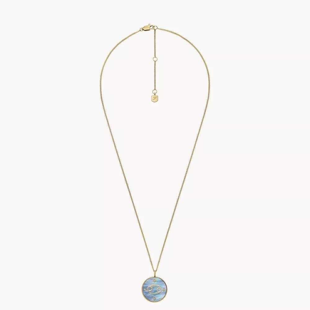 Fossil Cancer Sutton Zodiac Mother of Pearl Necklace JF04841710