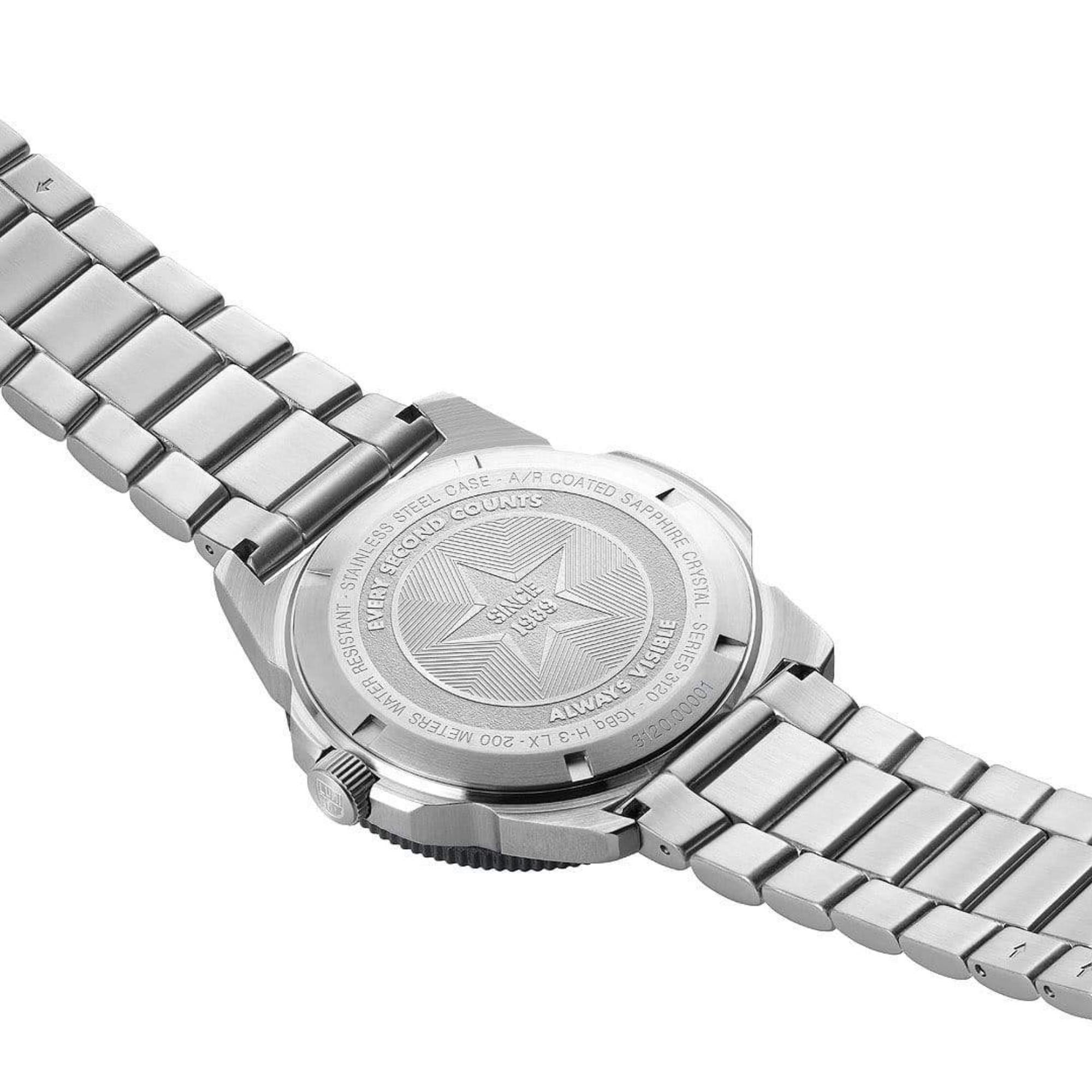 Luminox Pacific Diver Quartz Blue Dial Steel Strap Men's Dive Watch XS.3123