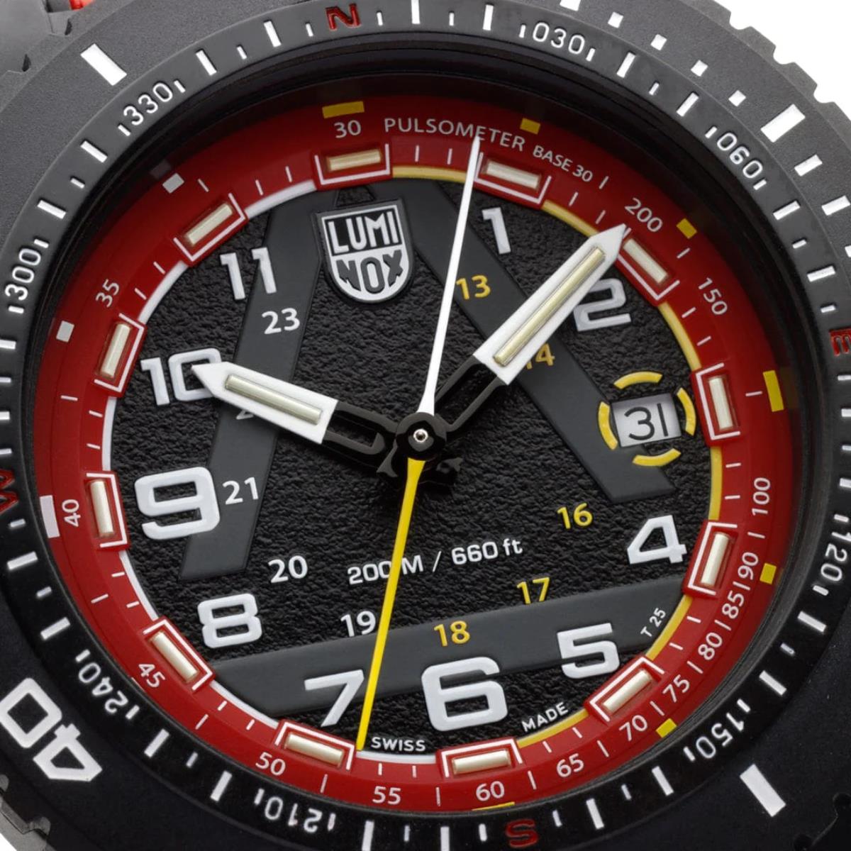 Luminox ICE-SAR Limited Edition 1080 Series Red Dial Rubber with Textile Strap Men's Watch XL.1095