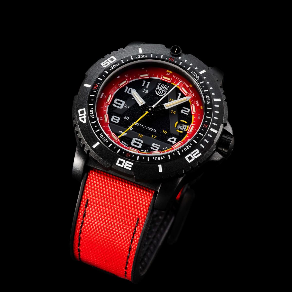 Luminox ICE-SAR Limited Edition 1080 Series Red Dial Rubber with Textile Strap Men's Watch XL.1095