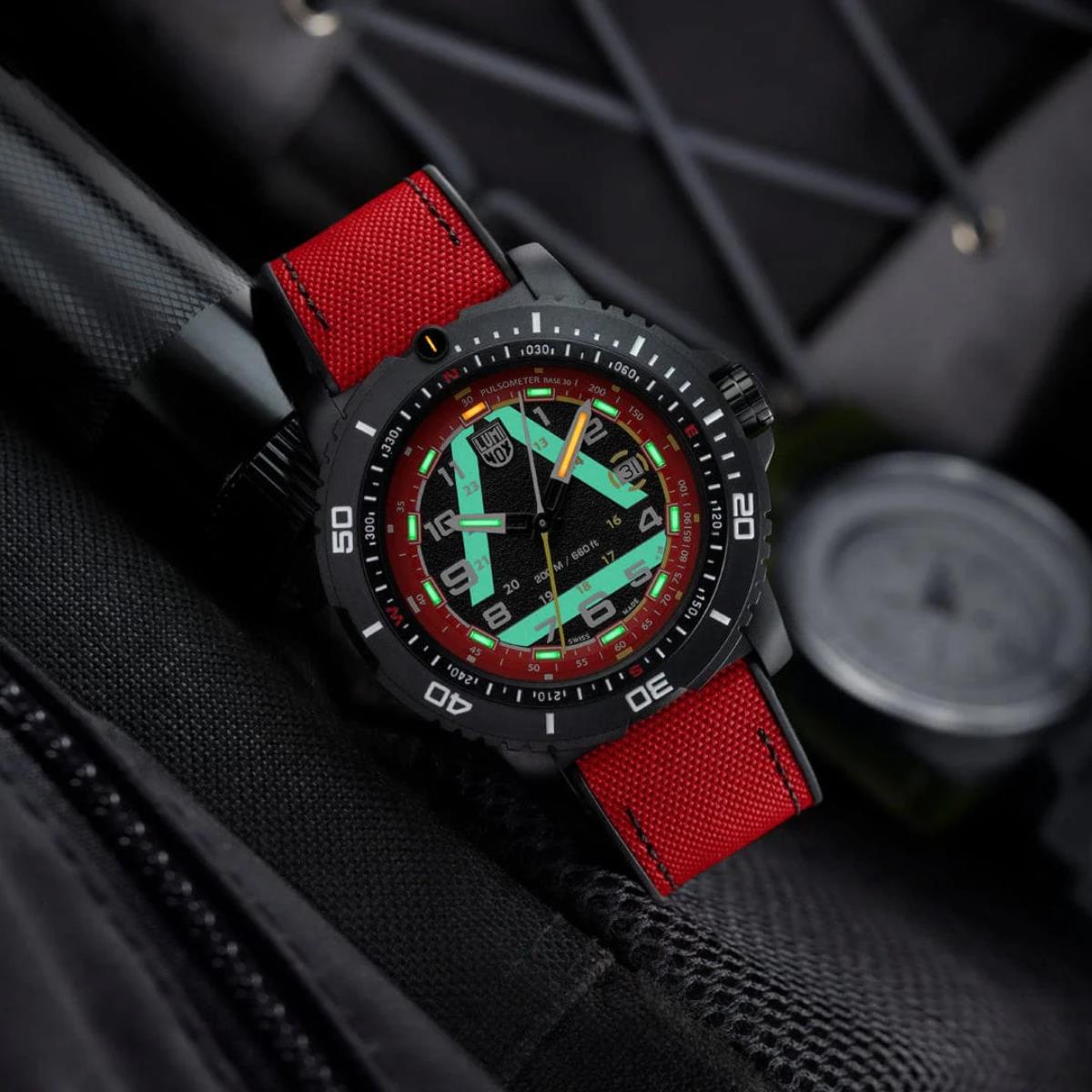 Luminox ICE-SAR Limited Edition 1080 Series Red Dial Rubber with Textile Strap Men's Watch XL.1095