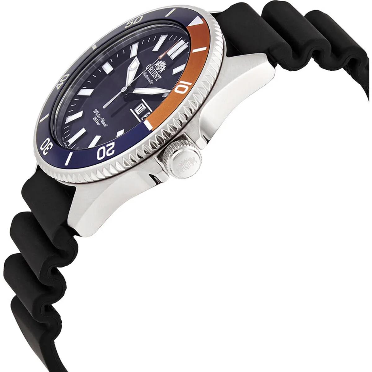 Orient Kano 44mm Blue Dial Silicone Mens Automatic Watch RA-AA0916L39B