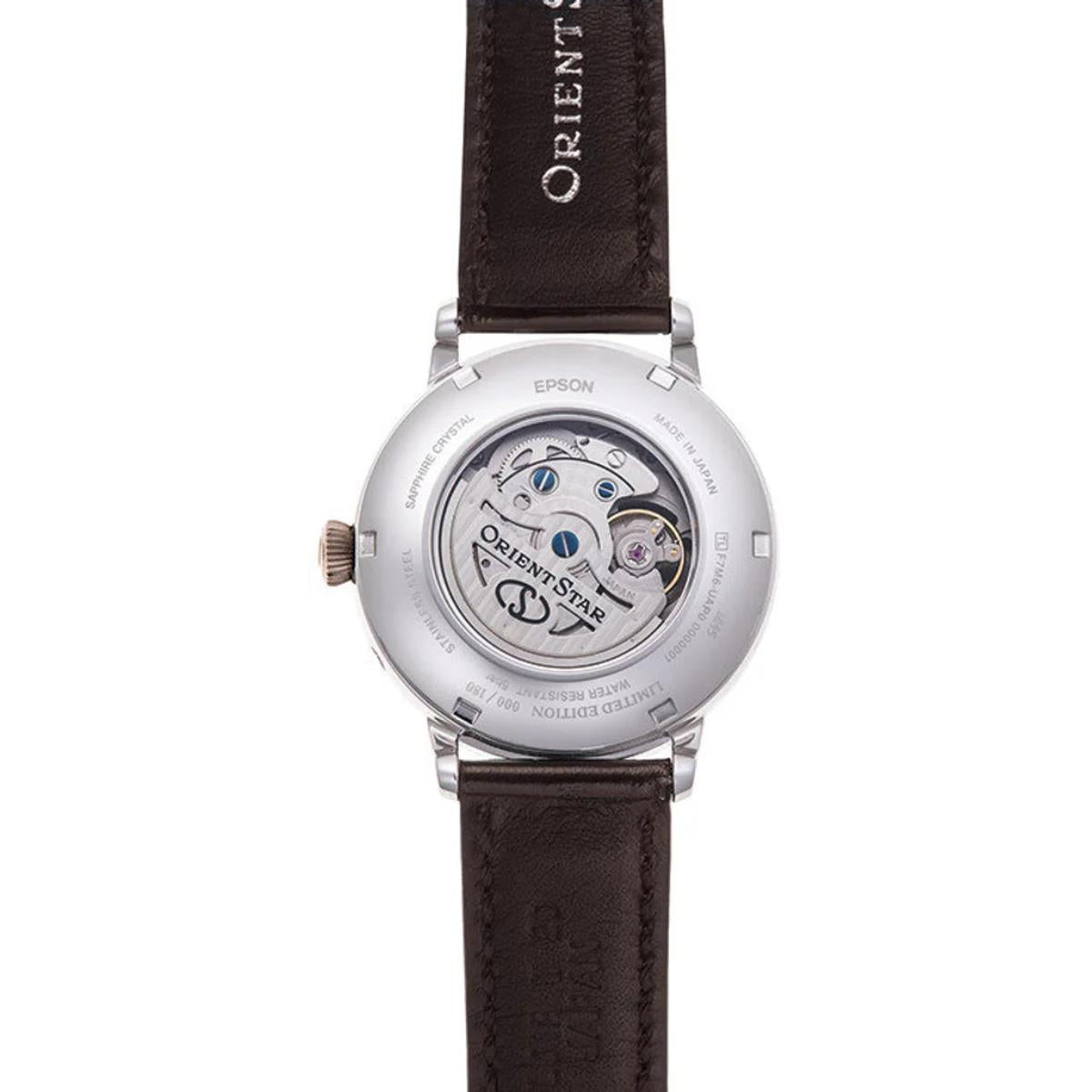 Orient Star Lake Tazawa Moon Phase Limited Edition Brown Dial Leather Strap Dress Watch RE-AY0121A00B