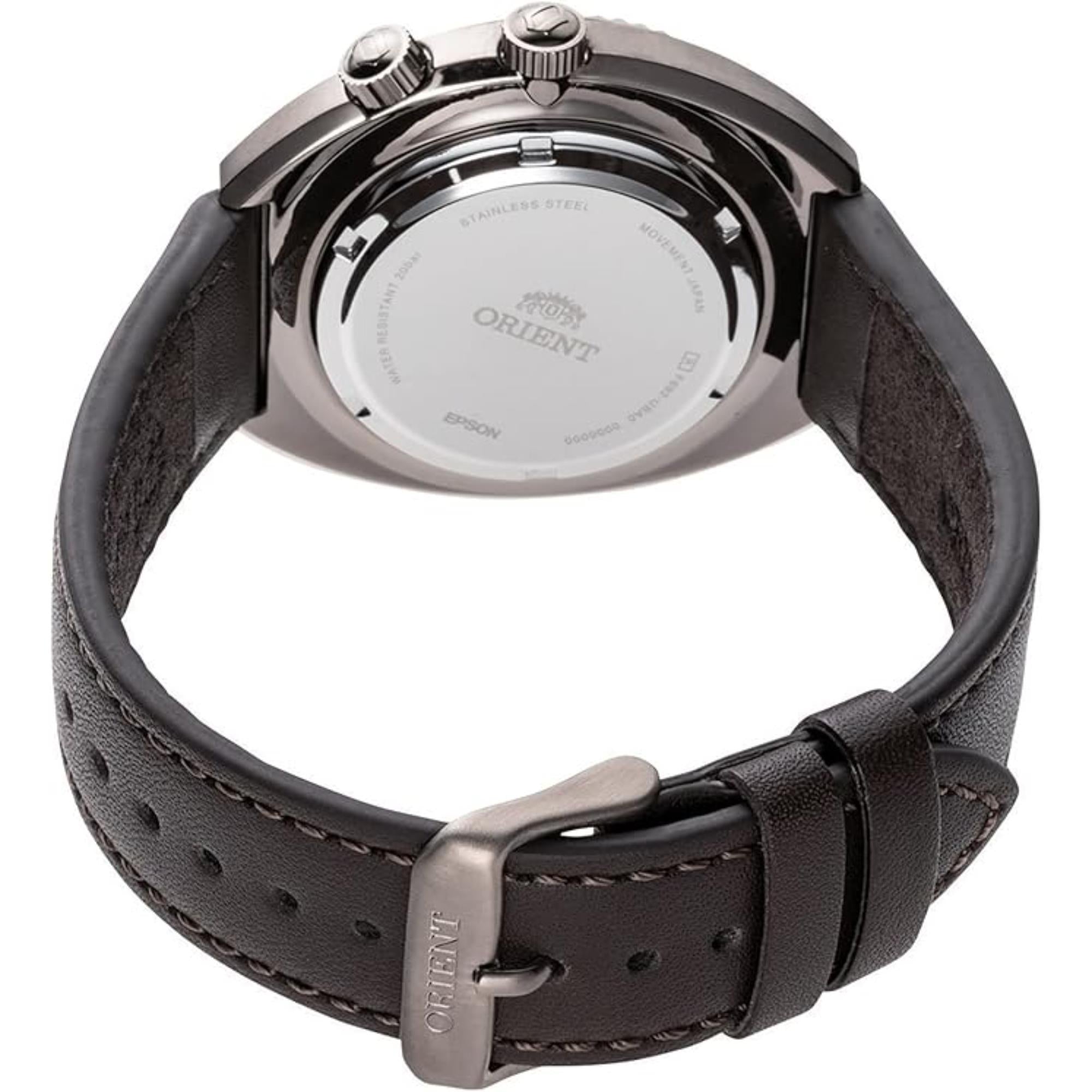 Orient Neo 43.5mm Black Dial Leather Mens Automatic Watch RA-AA0E06B19B