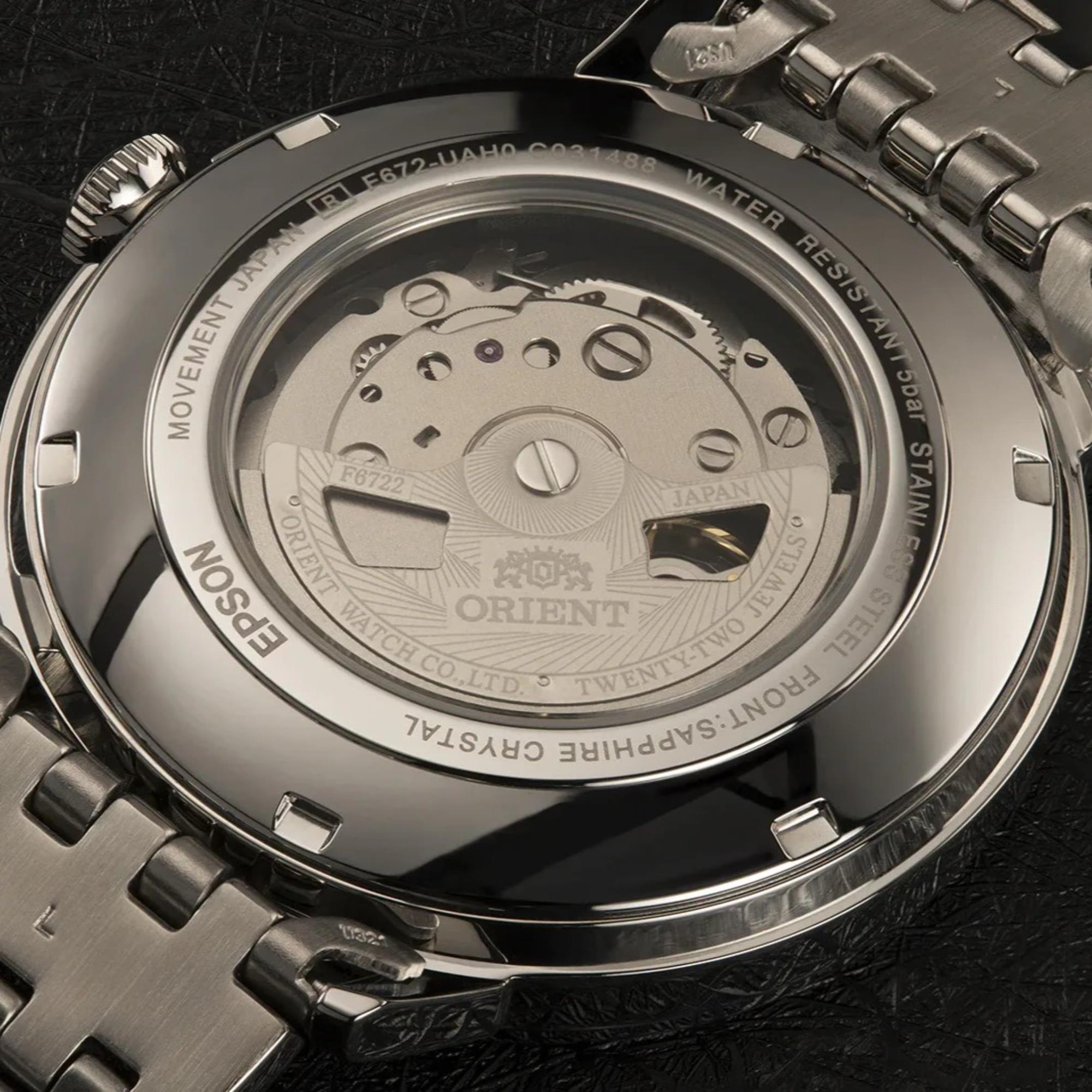 Orient Contemporary Automatic White Dial Steel Strap Men's Watch RA-AC0J10S10B