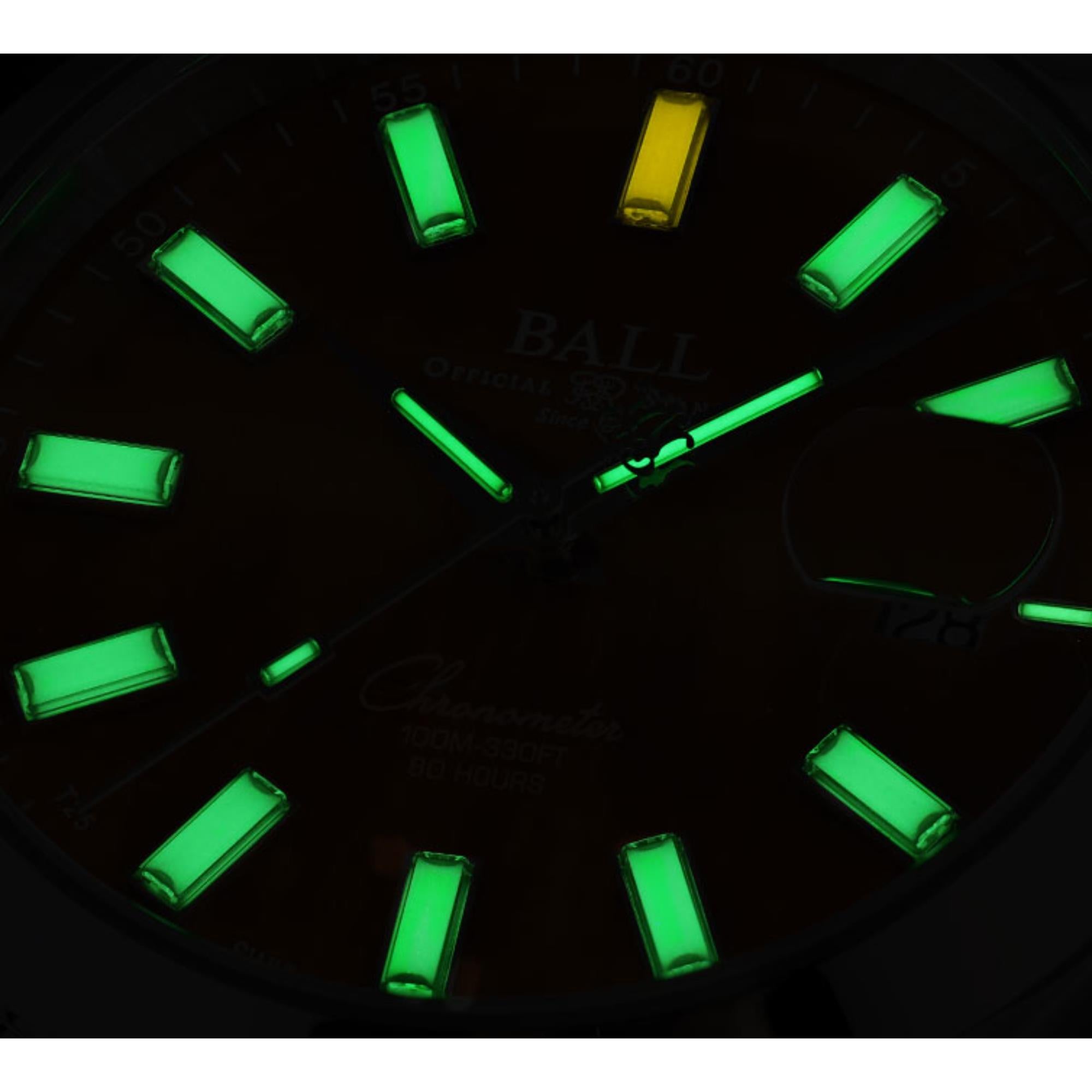 BALL Engineer M Limited Edition Marvelight Amazing Grace Green Malachite Dial Steel Strap Men's Watch NM2128C-S5CJ-MAL