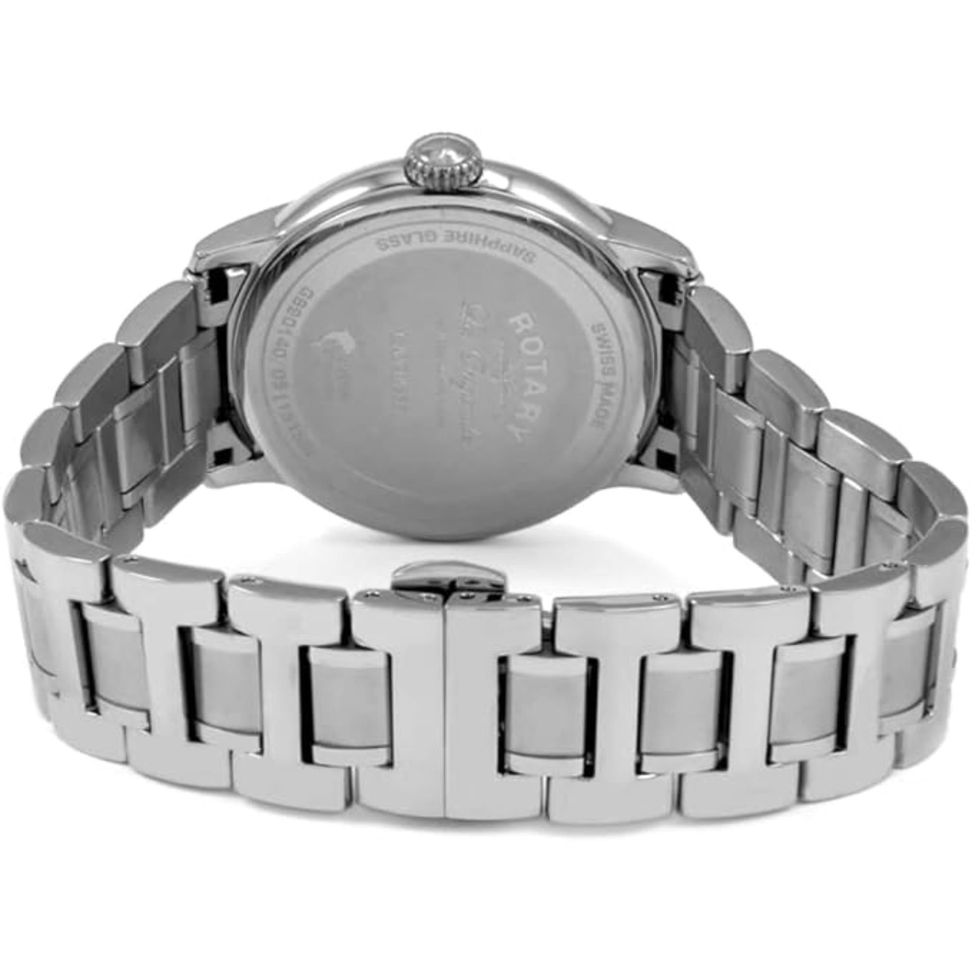 Rotary Les Originales Caviano Blue Dial Steel Strap Men's Watch GB90140/05