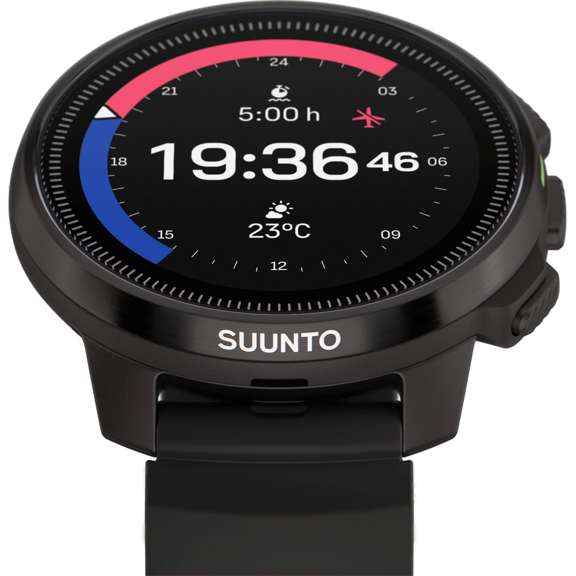 Suunto Ocean All Black Digital Silicone Strap Unisex Smart Dive Watch SS050982000