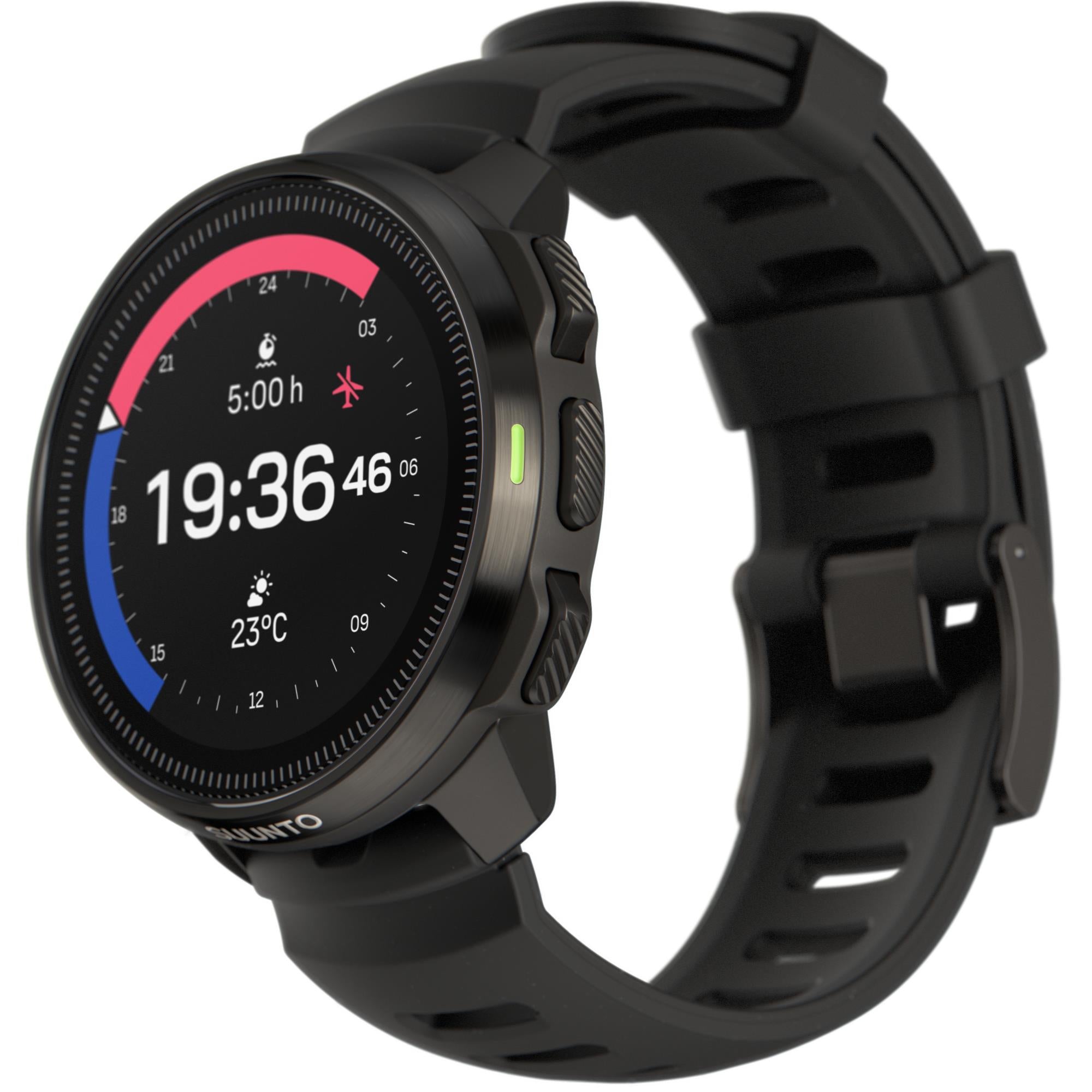 Suunto Ocean All Black Digital Silicone Strap Unisex Smart Dive Watch SS050982000