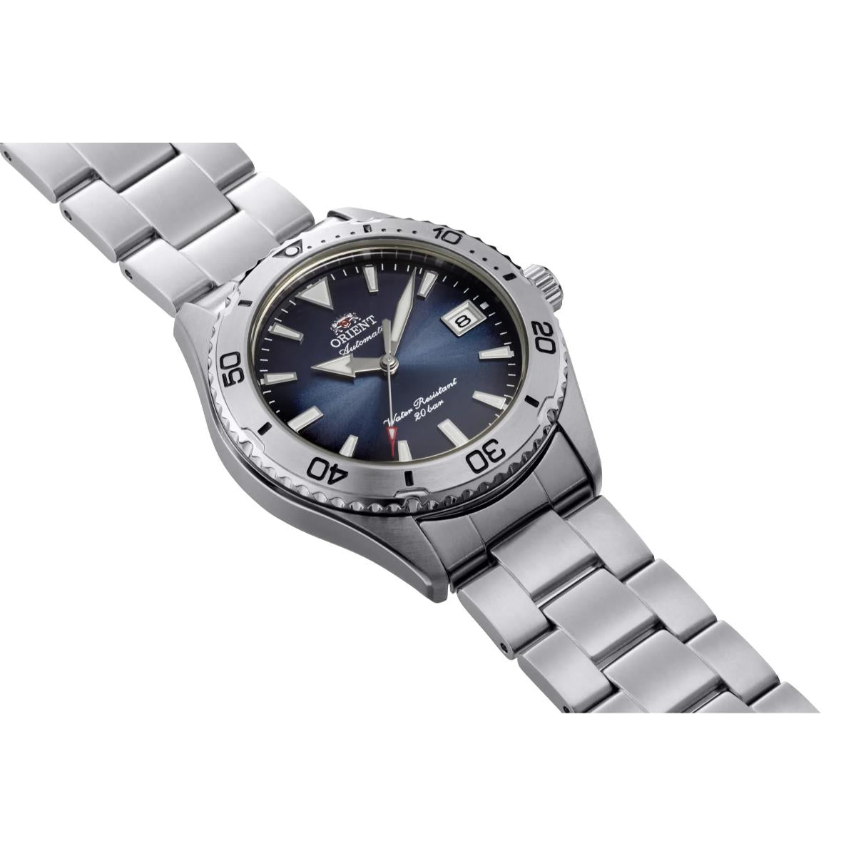 Orient Mako 40 Automatic Blue Dial Steel Strap Men's Dive Watch RA-AC0Q14L30B