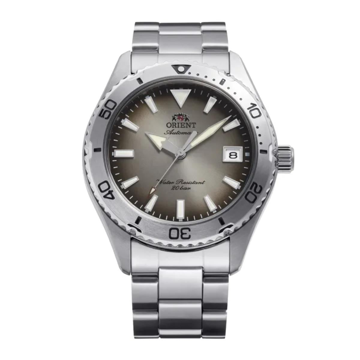 Orient Mako 40 Limited Release Grey Dial Steel Strap Men's Dive Watch RA-AC0Q16N30B