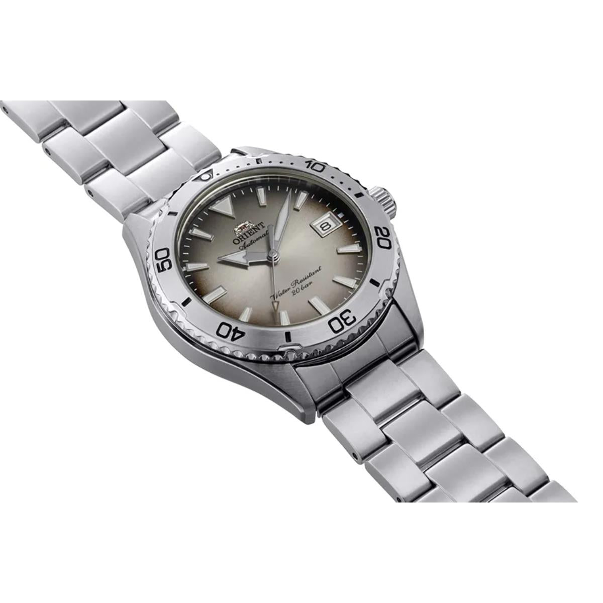 Orient Mako 40 Limited Release Grey Dial Steel Strap Men's Dive Watch RA-AC0Q16N30B
