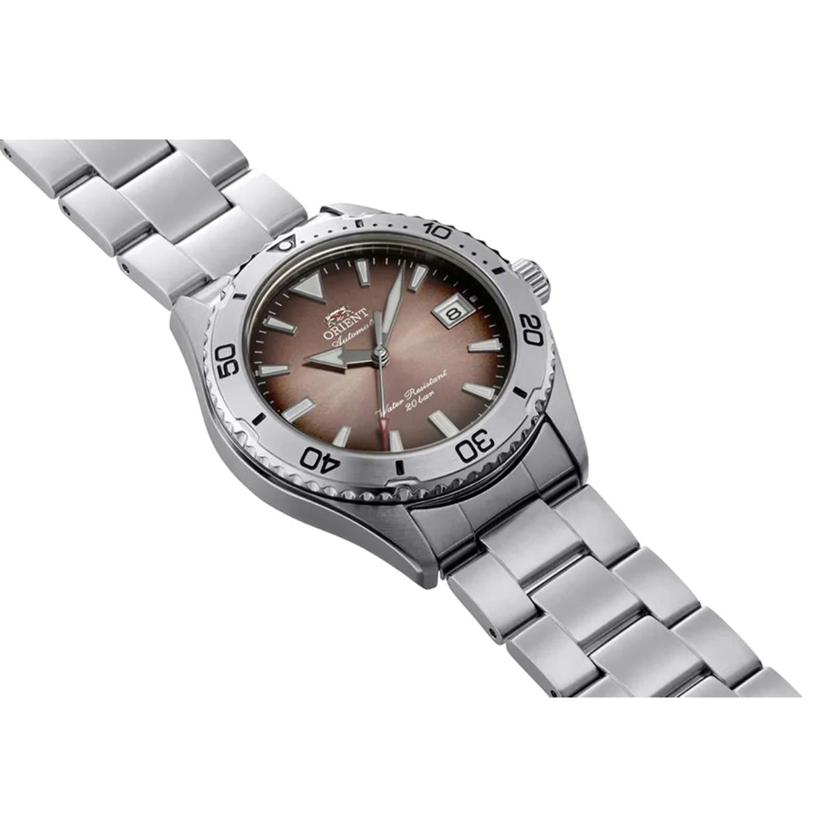 Orient Mako 40 Limited Release Copper Dial Steel Strap Men's Dive Watch RA-AC0Q17Y30B