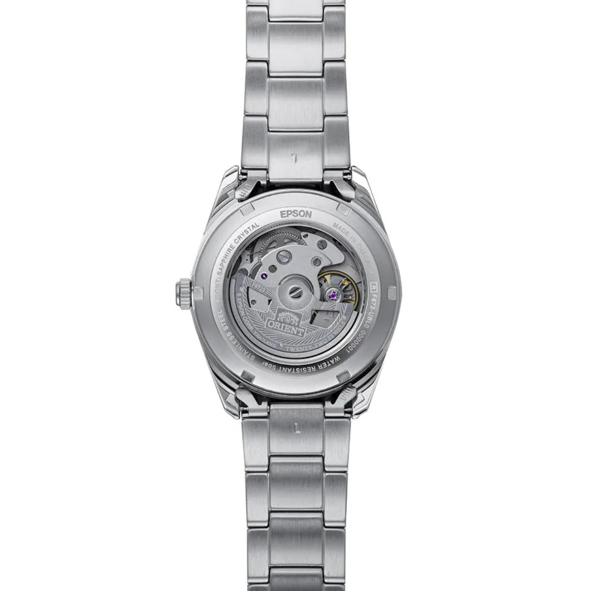 Orient Stretto RA-AC0R05E30B steel bracelet detail