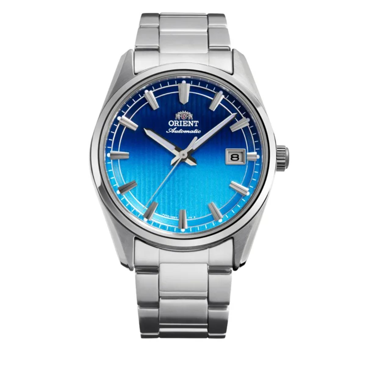 Orient Stretto Date Seasonal Limited Edition Blue Dial Steel Strap Unisex Watch RA-AC0R09L30B