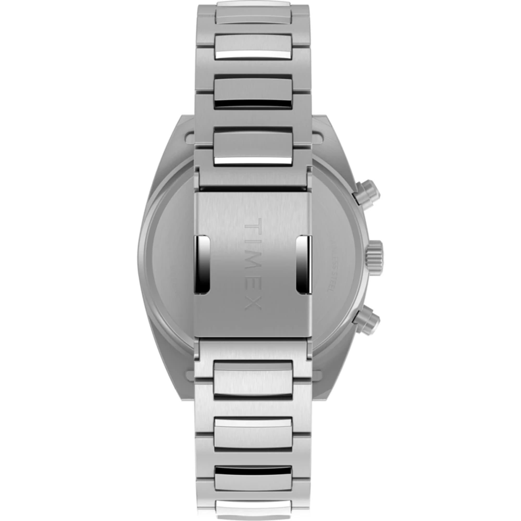 Timex Expedition Capstone Chrono Quartz Black Dial Steel Strap Men's Watch TW2Y61200