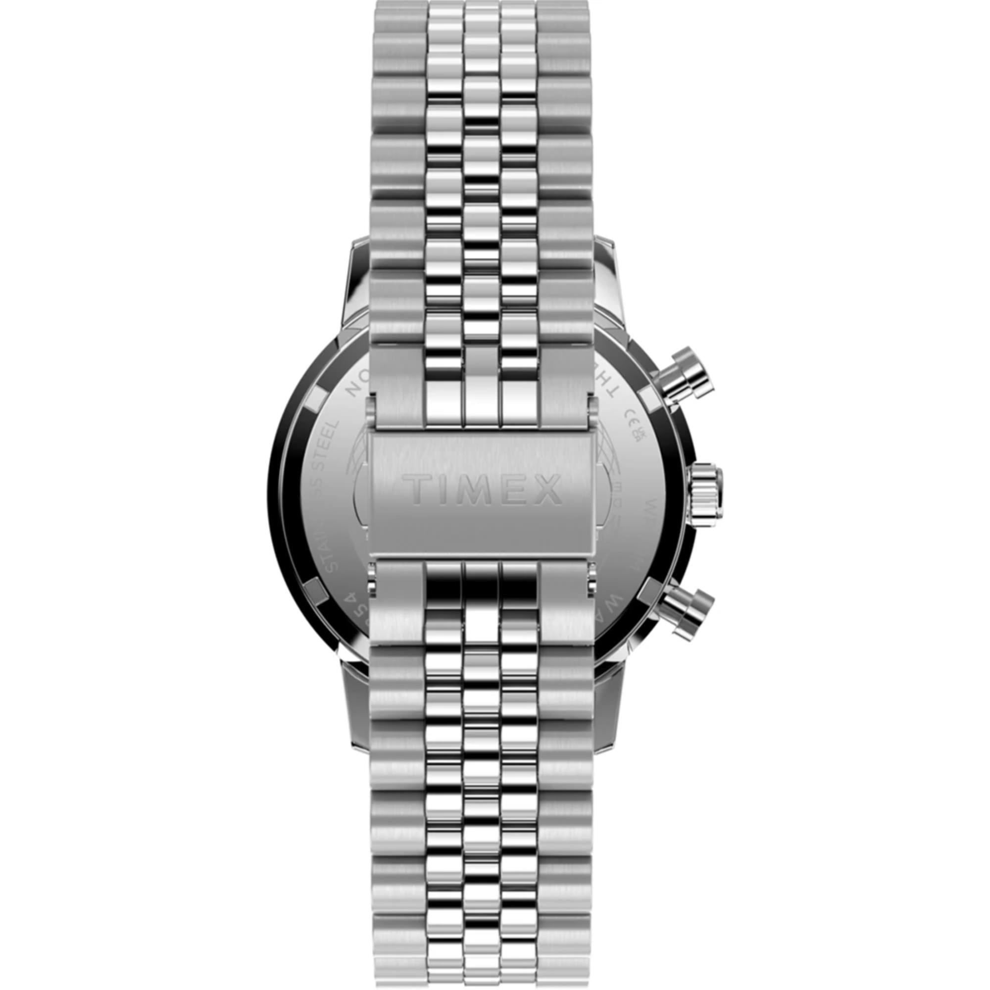 Timex Marlin Chronograph Tachymeter Blue Dial Steel Strap Men's Watch TW2Y66500