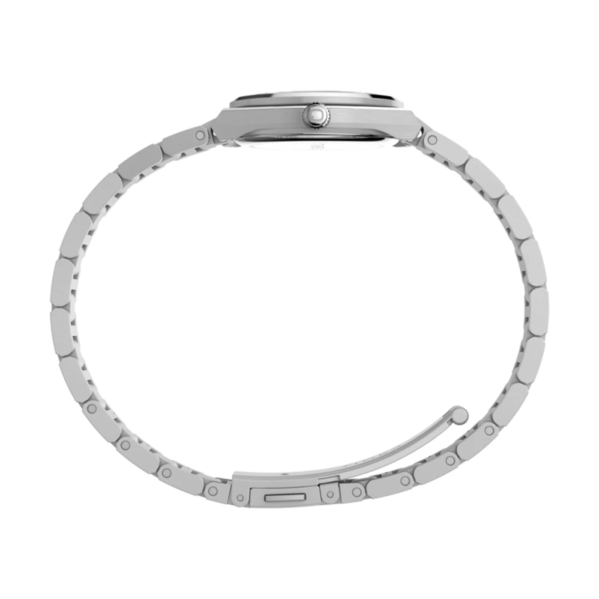 Timex Q Continental Mini Quartz Silver Dial Steel Strap Women's Watch TW2Y68500