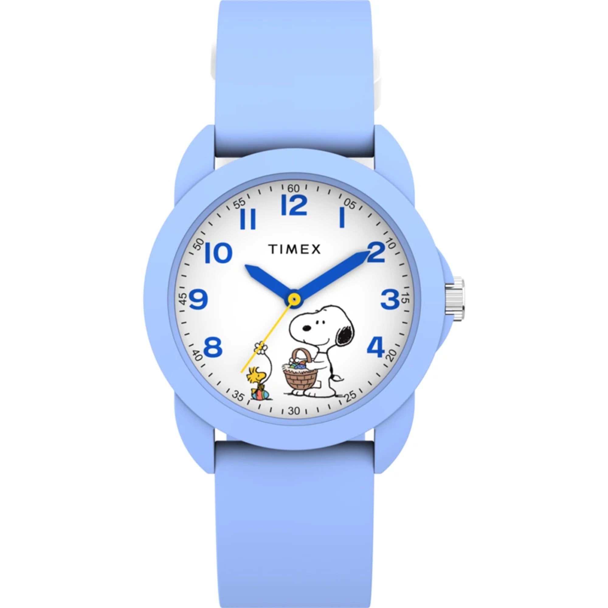 Timex x Peanuts Spring Quartz White Dial Silicone Strap Unisex Watch TW2Y51100