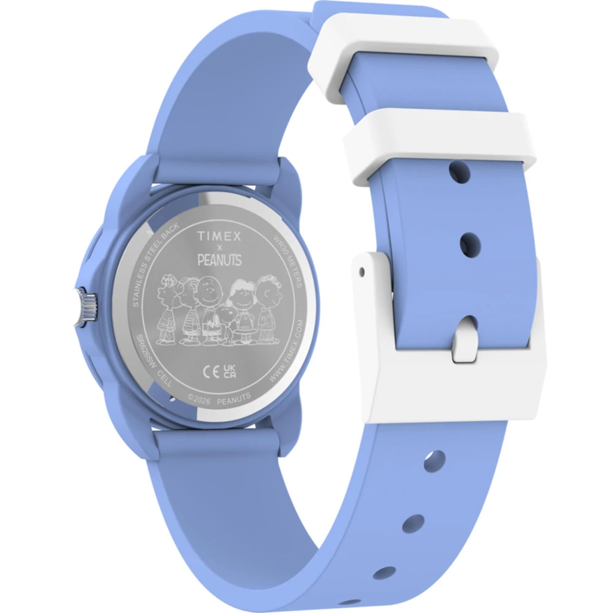 Timex x Peanuts Spring Quartz White Dial Silicone Strap Unisex Watch TW2Y51100