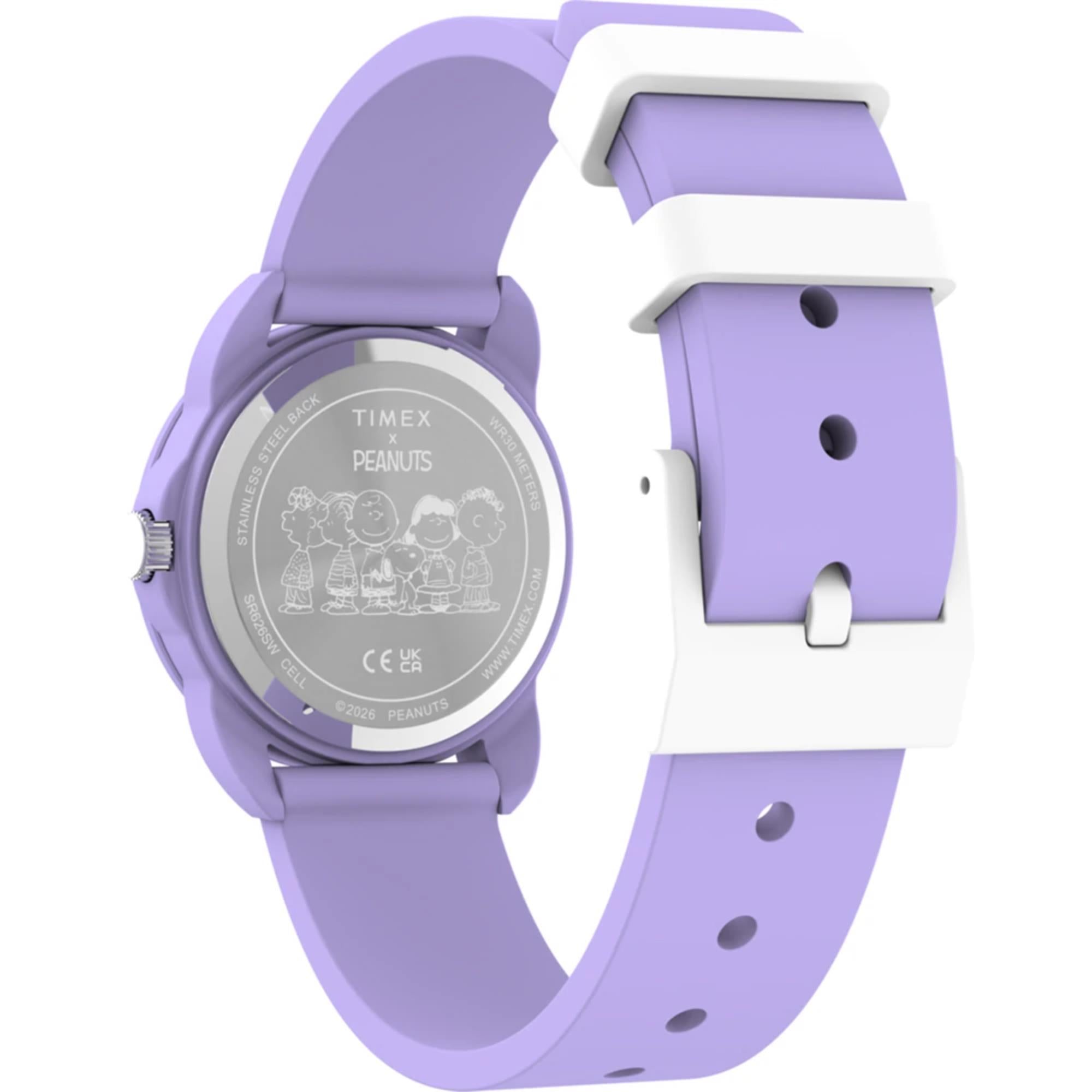 Timex x Peanuts Spring Quartz White Dial Silicone Strap Unisex Watch TW2Y51200