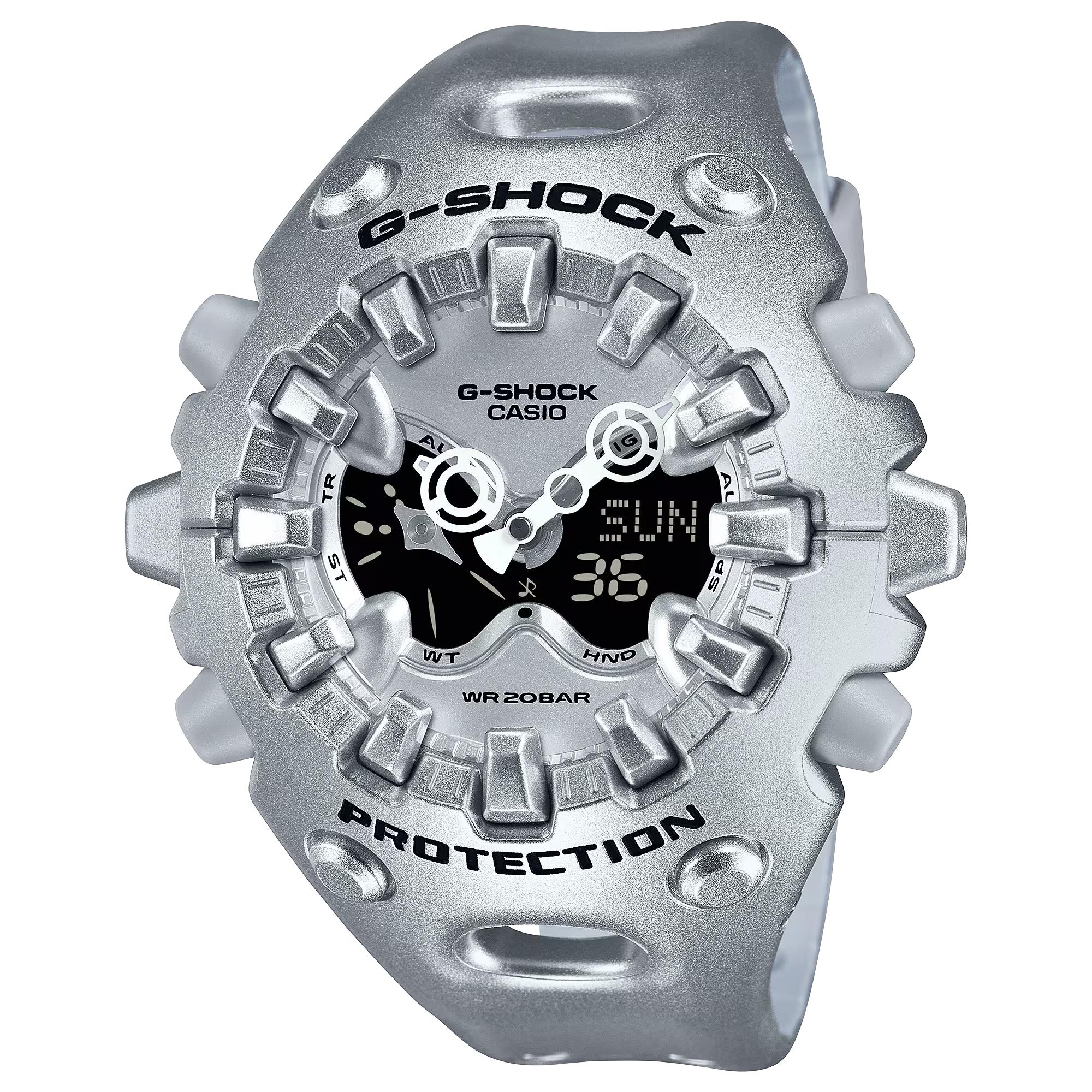 Casio G-Shock GA-V01 Series Quartz Grey Digi-Analogue Resin Strap Men's Watch GA-V01A-8AER