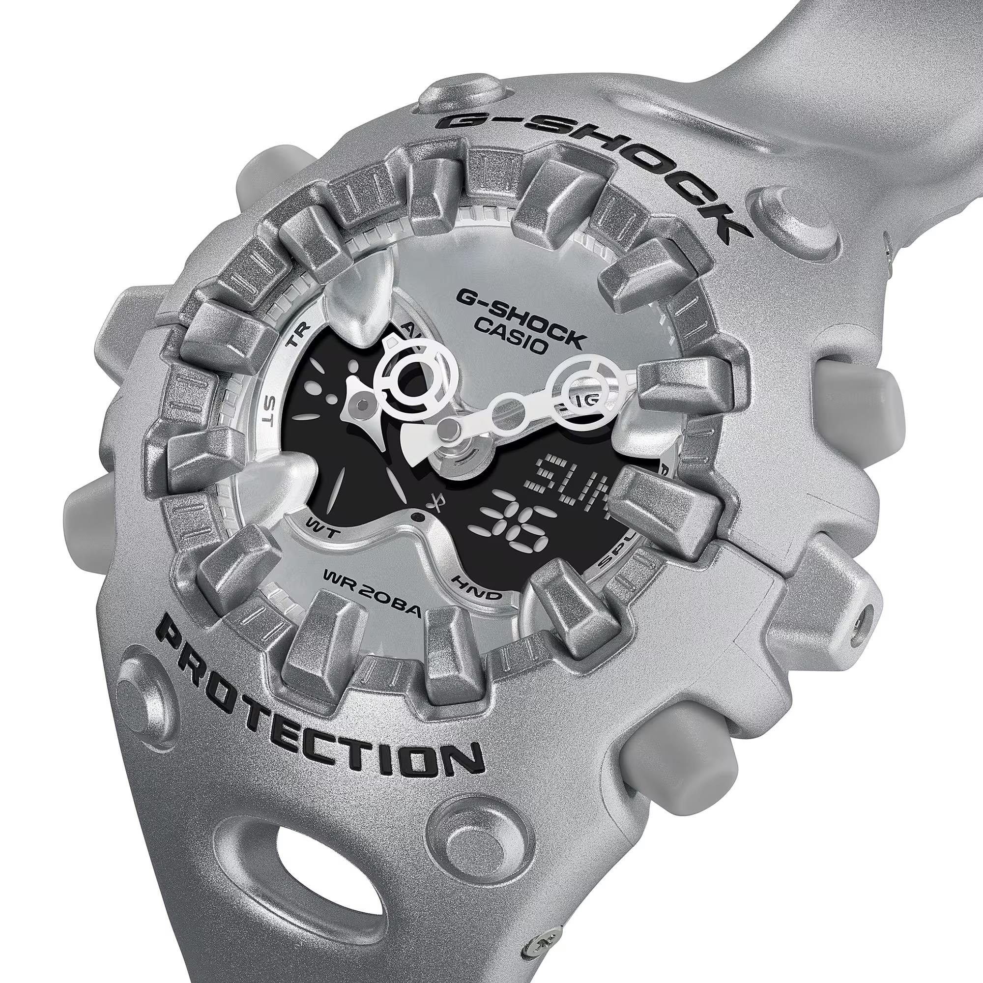 Casio G-Shock GA-V01 Series Quartz Grey Digi-Analogue Resin Strap Men's Watch GA-V01A-8AER