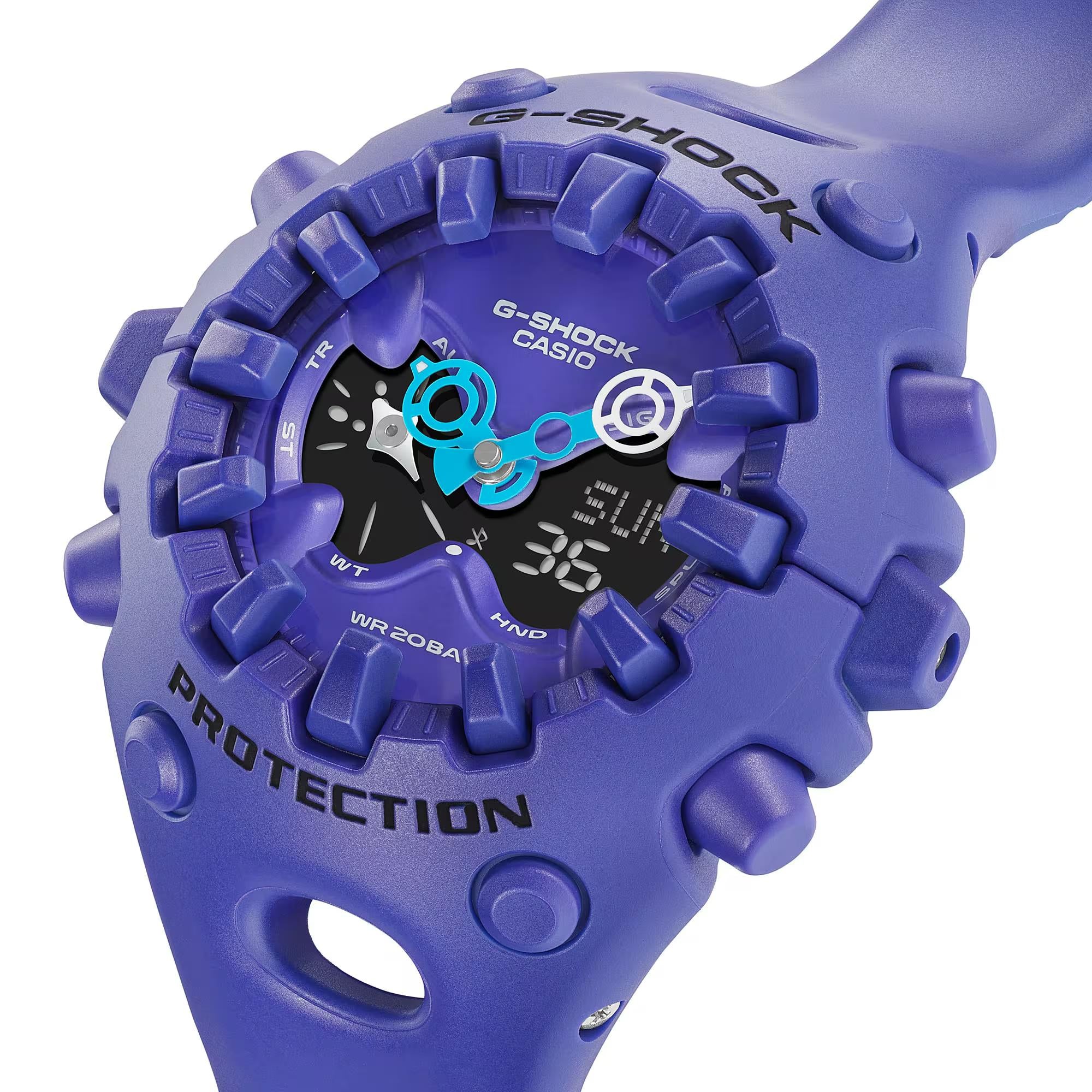 Casio G-Shock GA-V01 Series Quartz Purple Digi-Analogue Resin Strap Men's Watch GA-V01-2AER