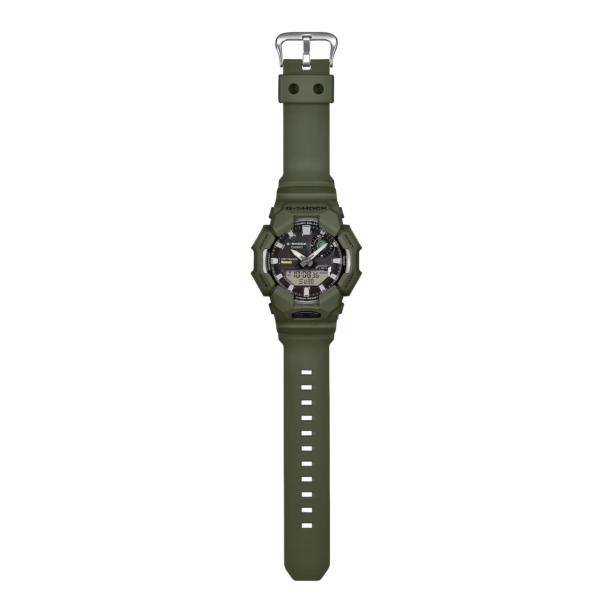 Casio G-Shock Solar Bluetooth Green Digi-Analogue Resin Strap Men's Watch GA-B010-3AER