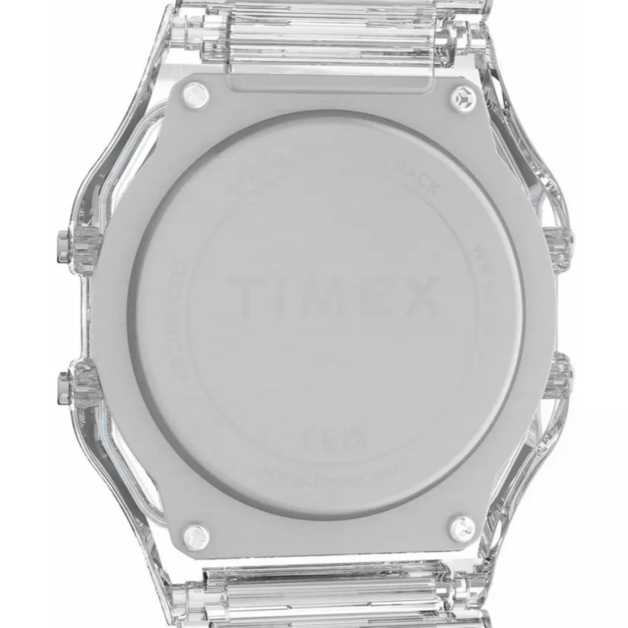 Timex T80 Digital Translucent Strap Women's Watch TW2Y36400