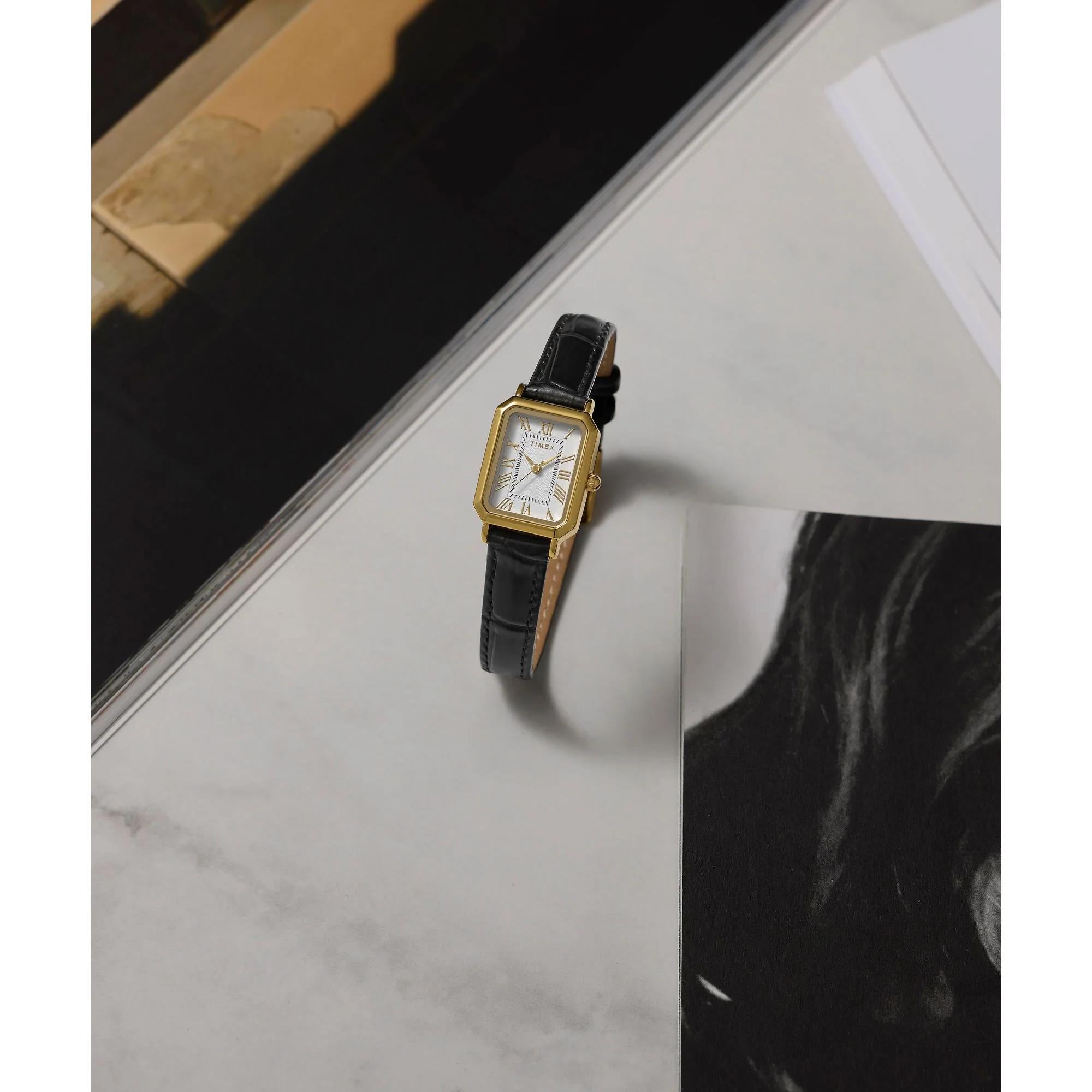 Timex Vivienne Trend White Dial Leather Strap Women's Watch TW2Y71900