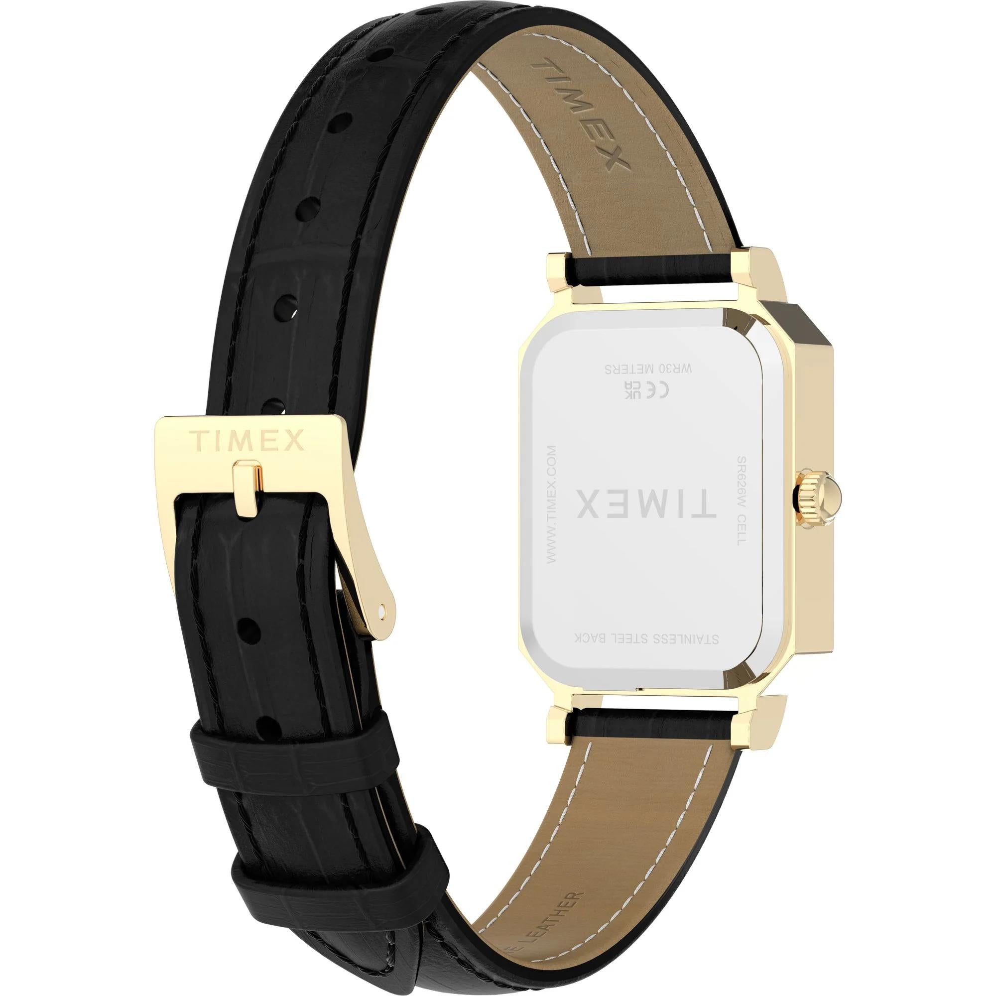 Timex Vivienne Trend White Dial Leather Strap Women's Watch TW2Y71900