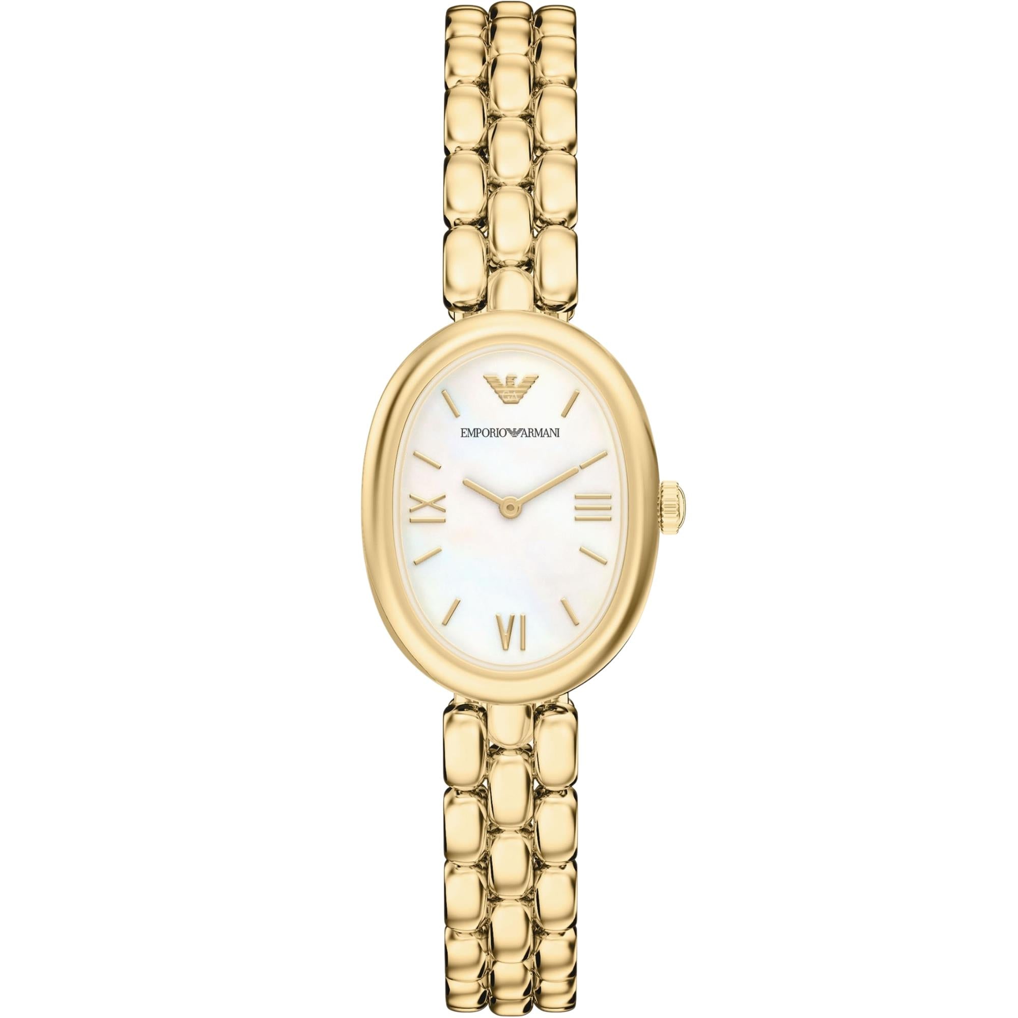 Emporio Armani Sinfonia 28mm White Dial Steel Ladies Quartz Watch AR11777