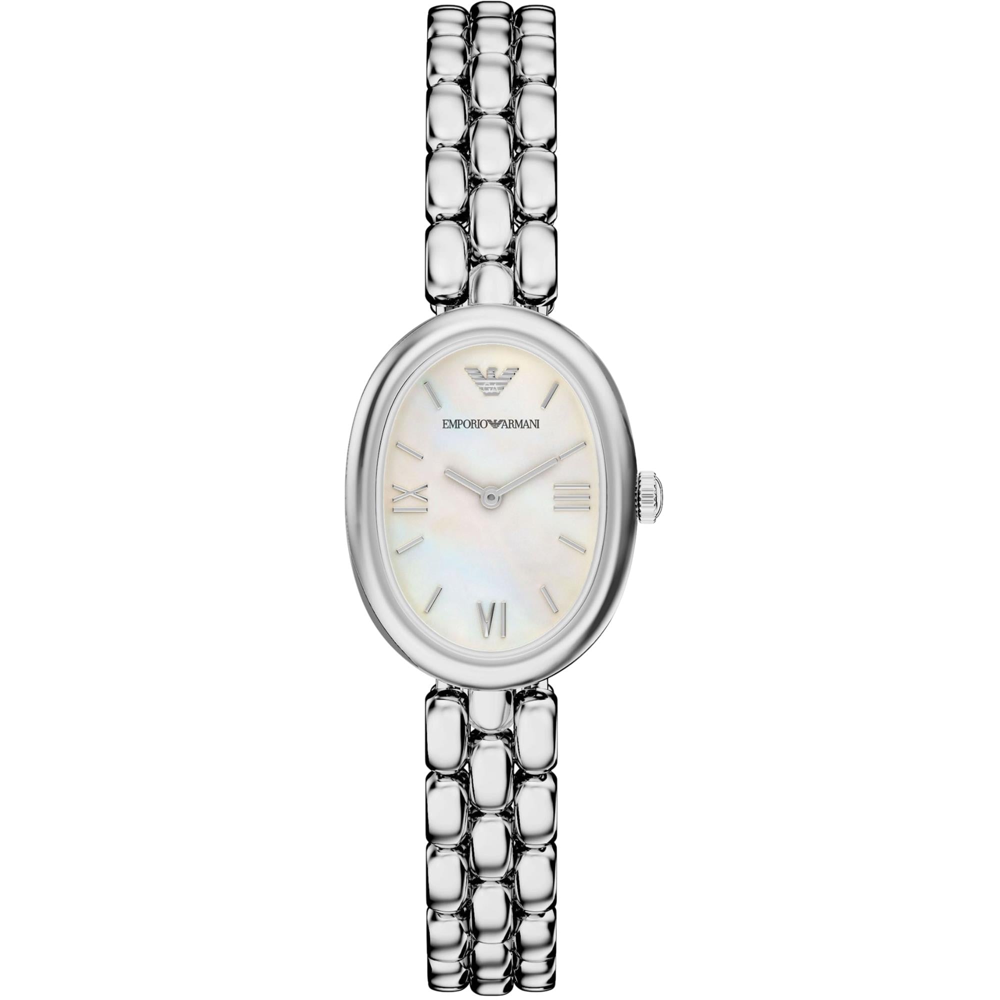 Emporio Armani Sinfonia 28mm White Dial Steel Ladies Quartz Watch AR11776